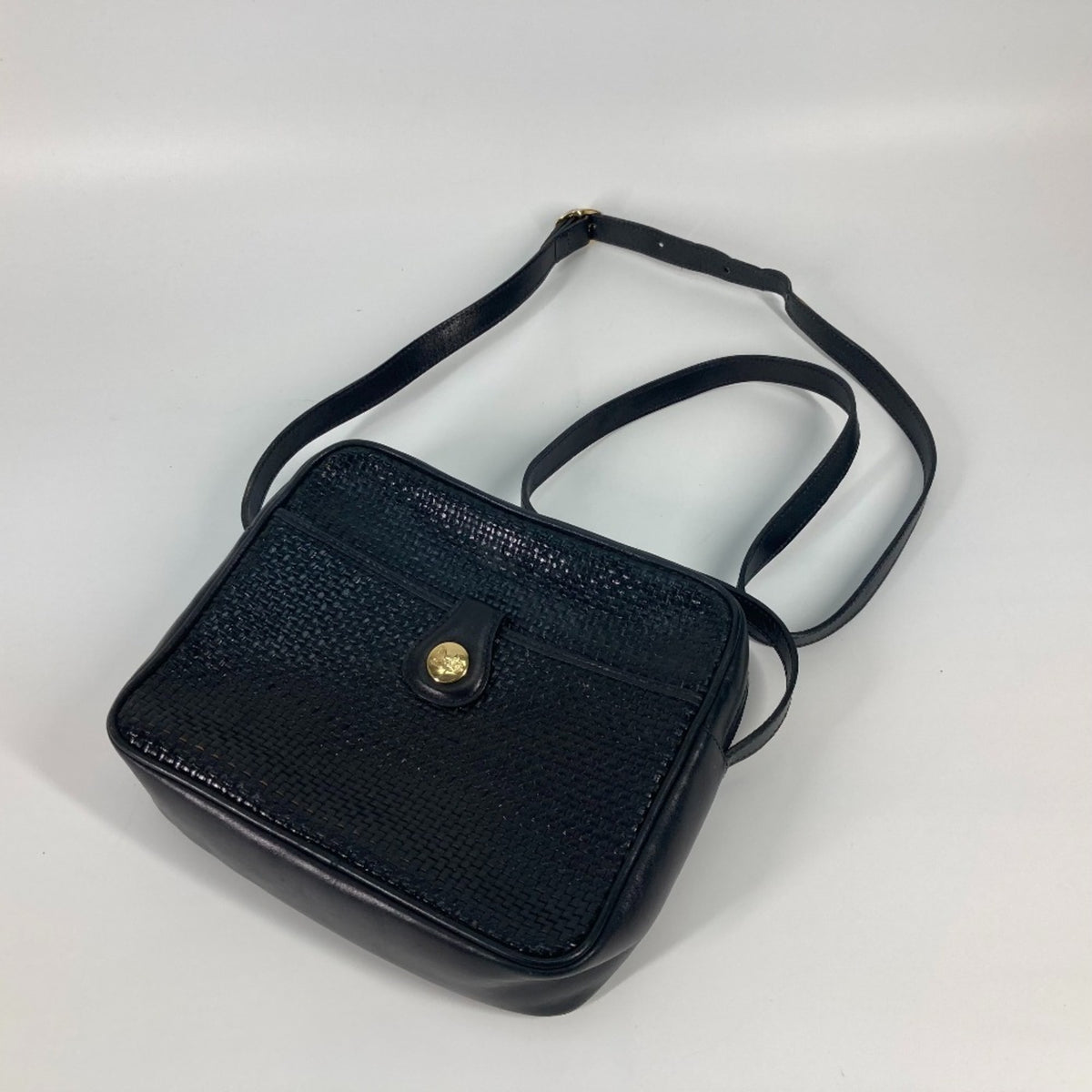 Celine Black Leather Pochette Shoulder Bag (Pre-Owned)