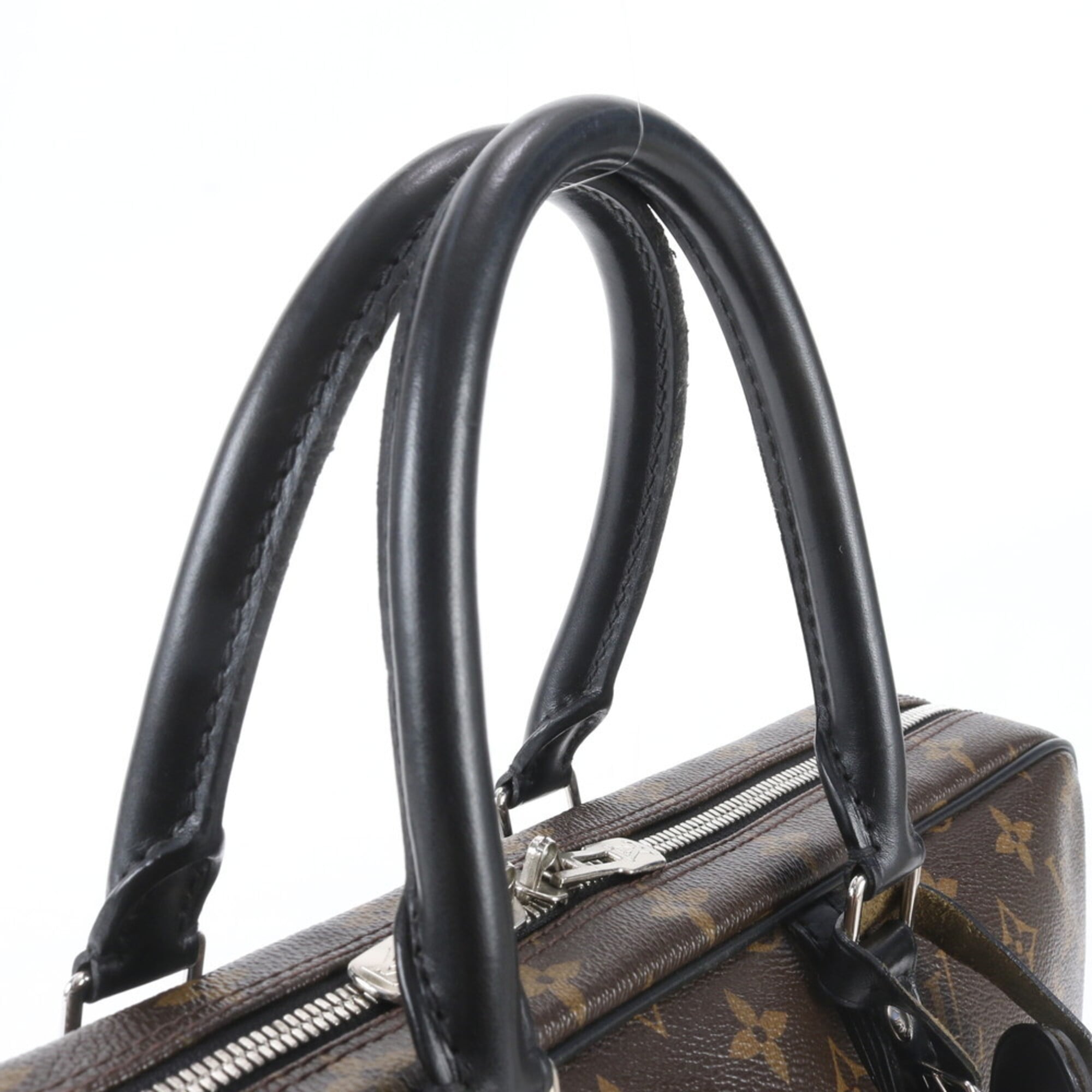 Louis Vuitton Brown Leather Coated Canvas Briefcase Tote Bag (Pre-Owned)