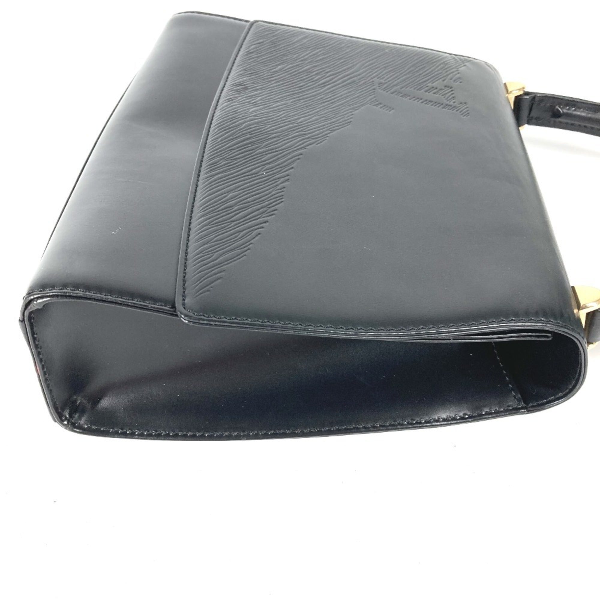 Louis Vuitton Black Noir Leather Handbag (Pre-Owned)