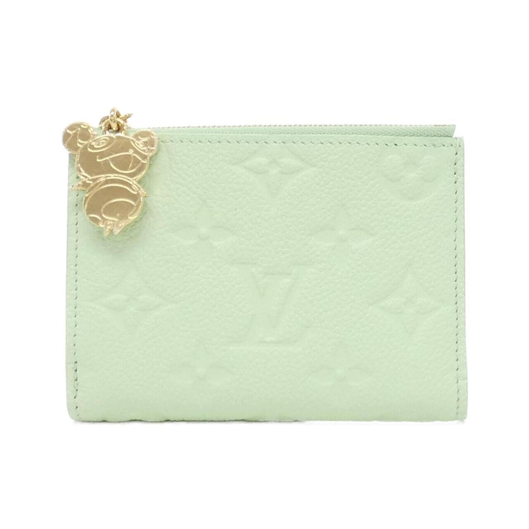 Louis Vuitton Green Green Tea Leather Wallet (Bi-Fold) (Pre-Owned)