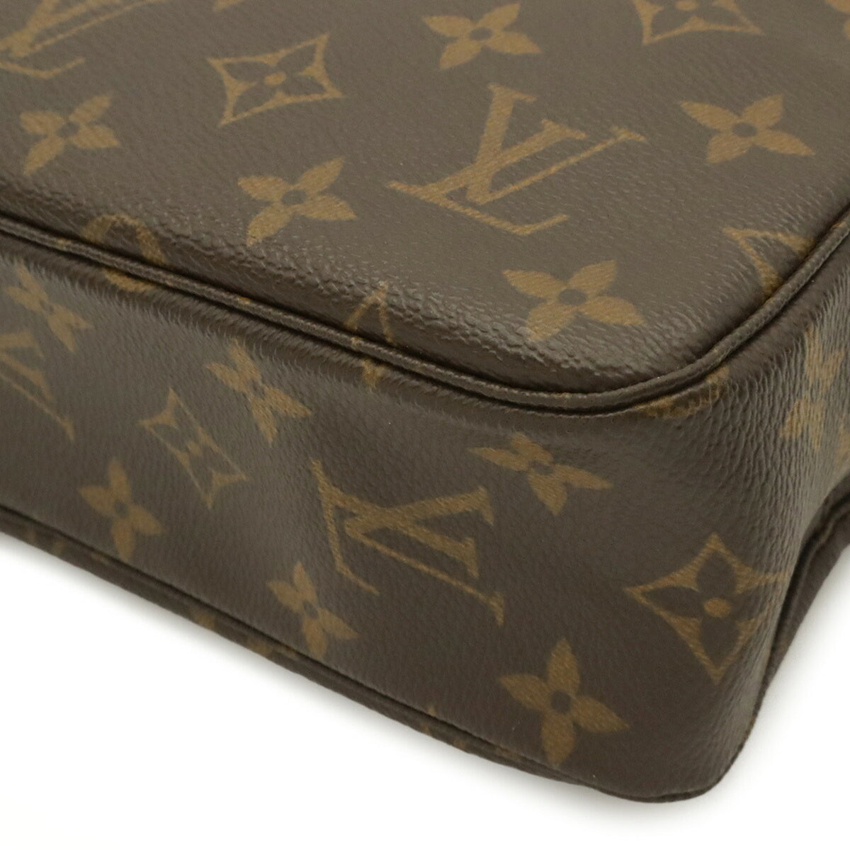 Louis Vuitton Brown Monogram Canvas Clutch Bag Pouch (Pre-Owned)