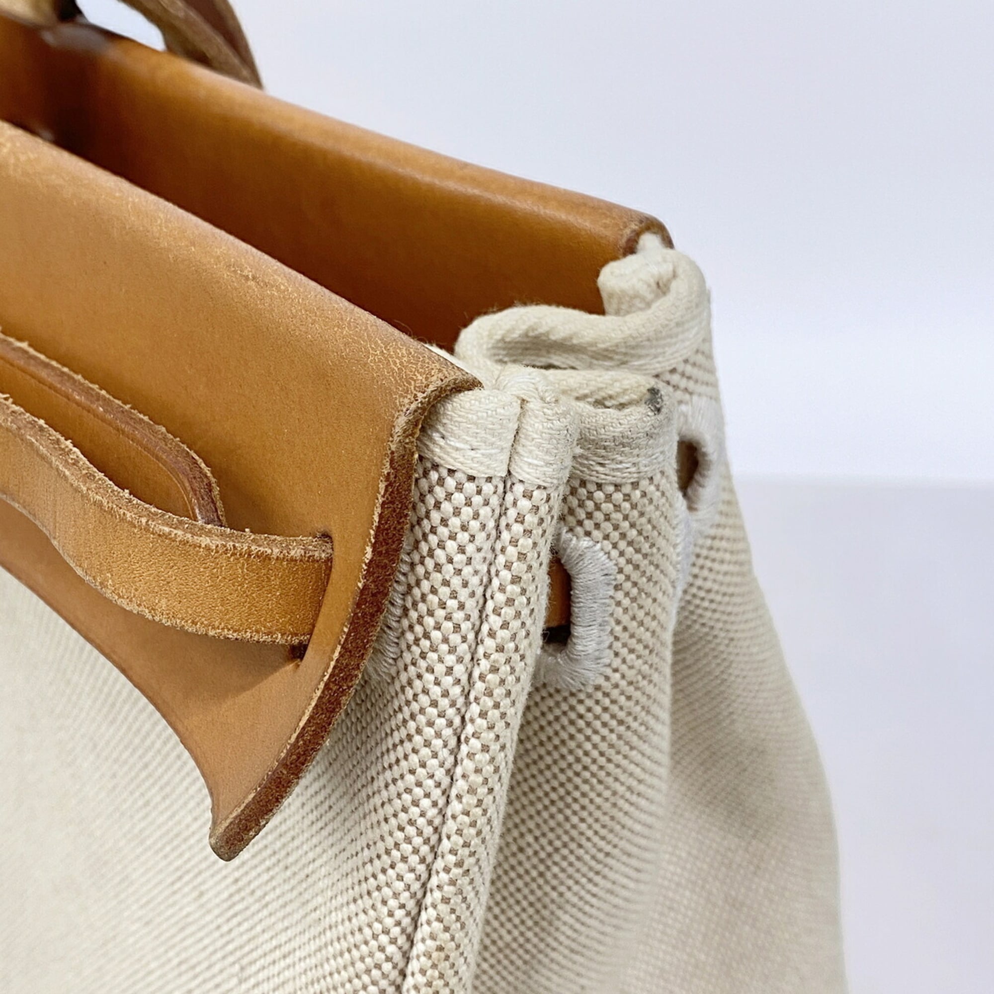 Hermes Natural Toile H Tote Bag (Pre-Owned)