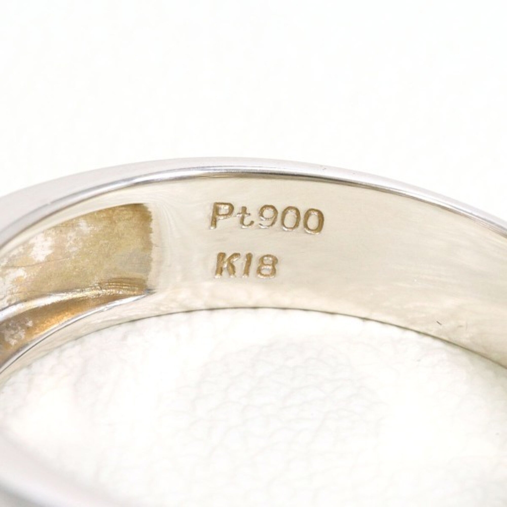 Unbranded Platinum Yellow Gold Yellow Gold (18K) Platinum 900 Band Ring (Pre-Owned)