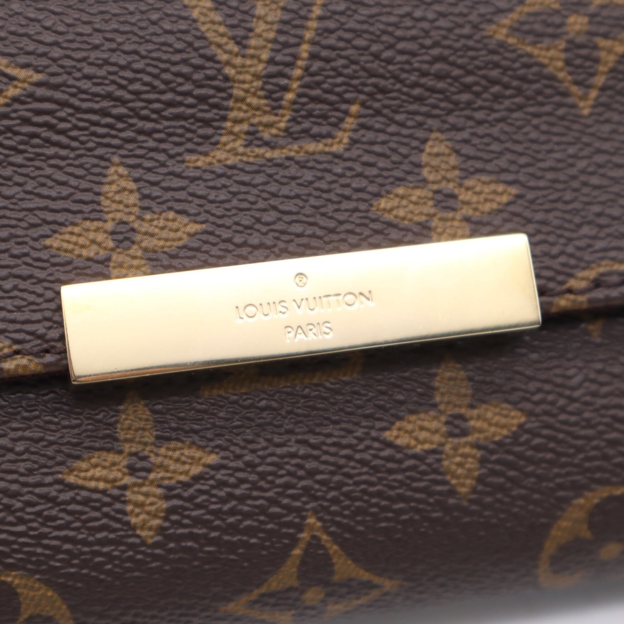 Louis Vuitton Beige Brown Coated Canvas Leather Shoulder Bag (Pre-Owned)