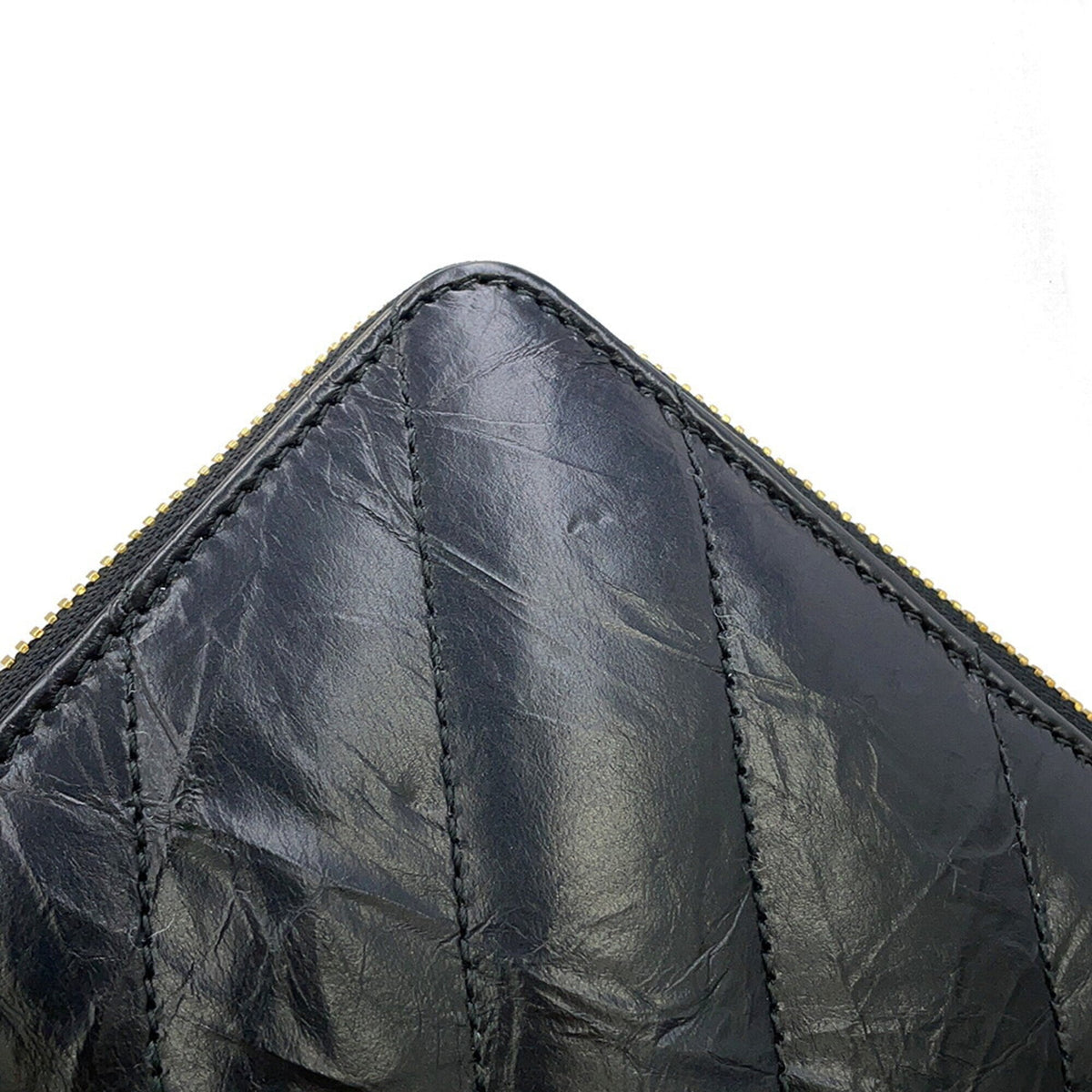 Balenciaga Black Leather Long Wallet (Bi-Fold) (Pre-Owned)