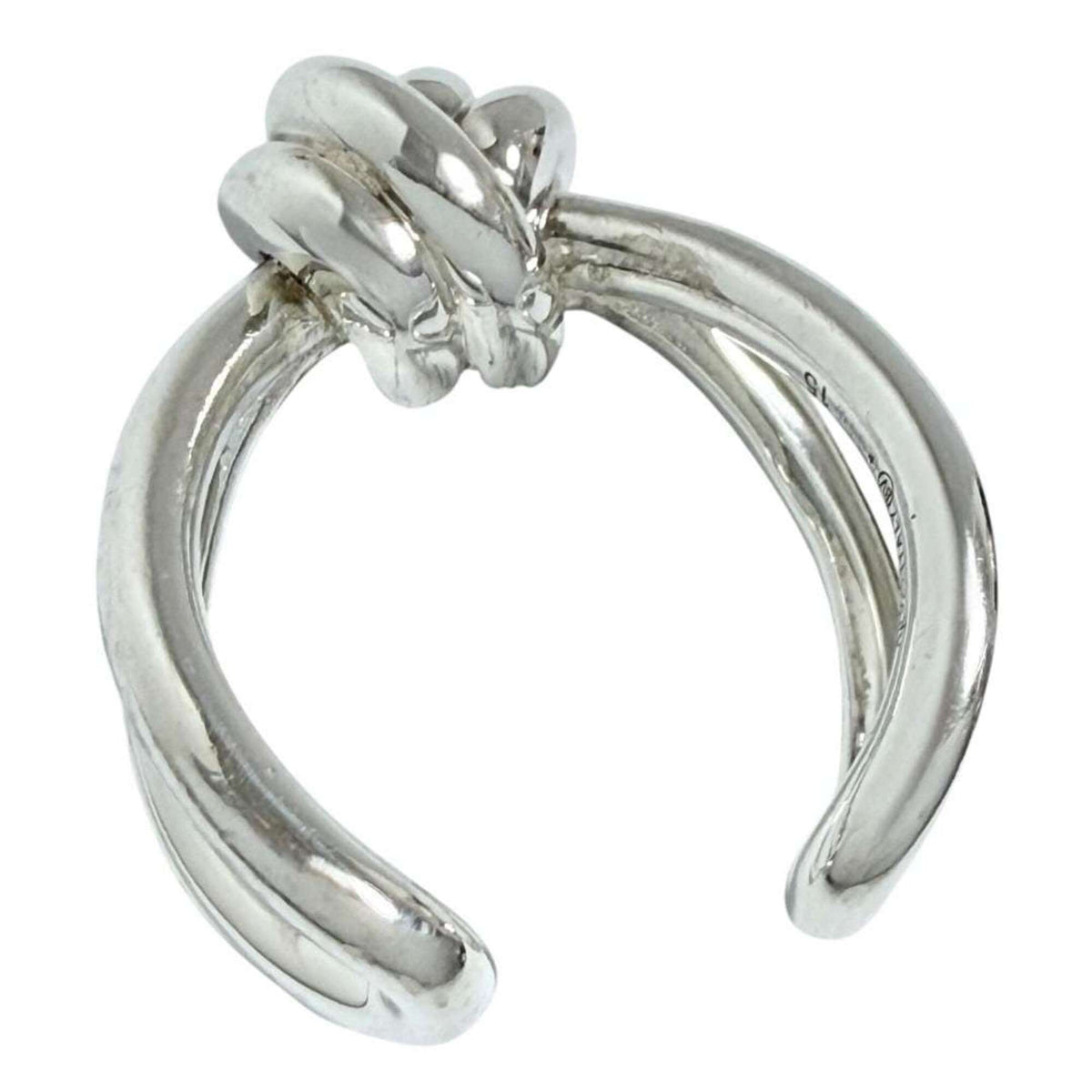 Bottega Veneta Silver Silver 925 Band Ring (Pre-Owned)