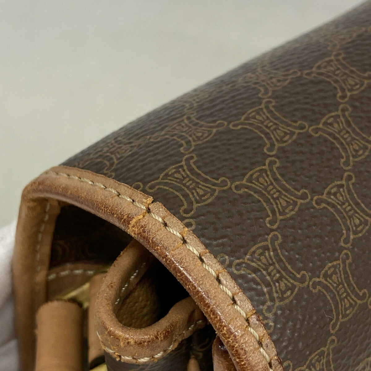 Celine Brown Pvc Shoulder Bag (Pre-Owned)