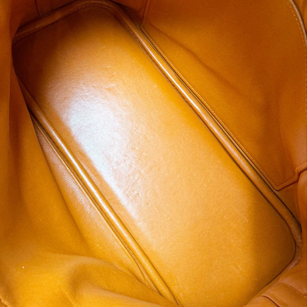 Hermes Orange Taurillon Clemence Leather Handbag Shoulder Bag (Pre-Owned)