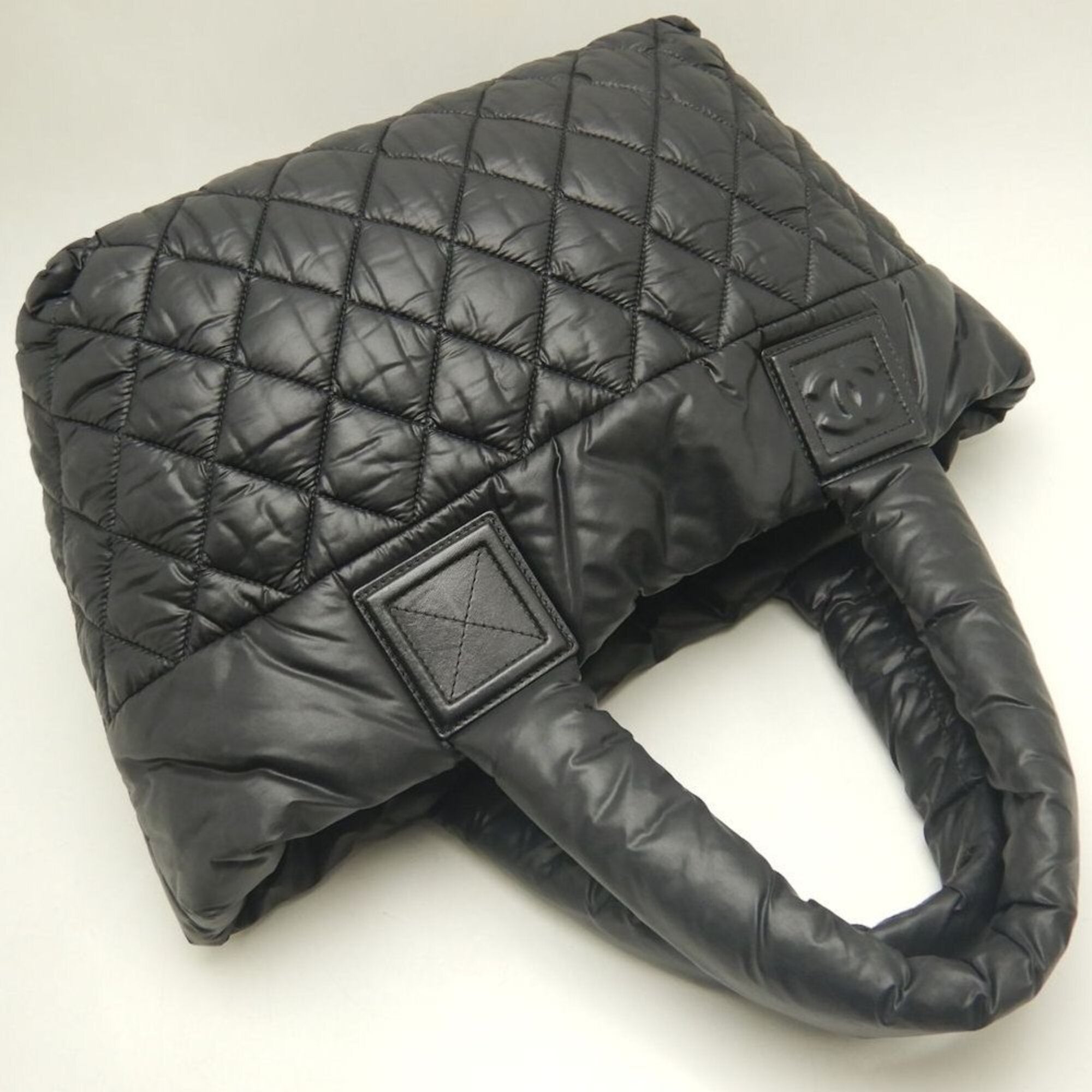 Chanel Coco Cocoon Black Nylon Tote Bag (Pre-Owned)