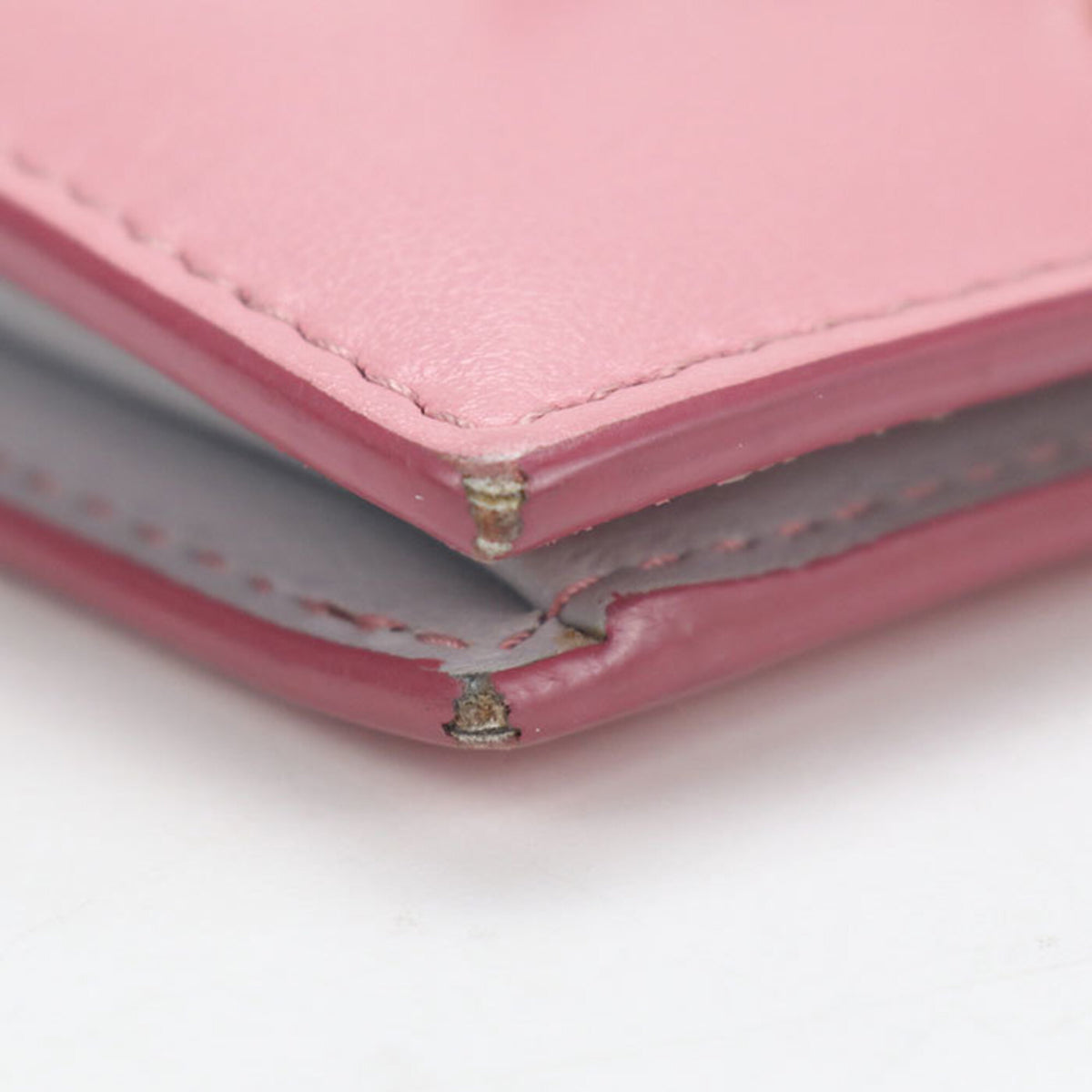 Miu Miu Pink Leather Wallet (Bi-Fold) (Pre-Owned)