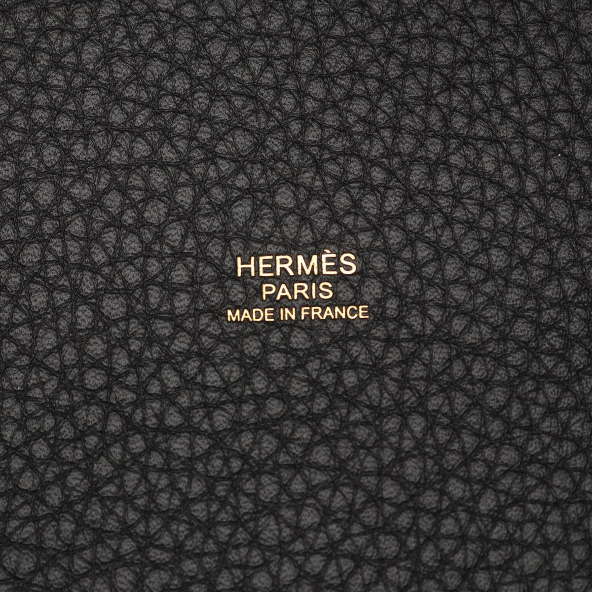 Hermes Black Taurillon Clemence Leather Handbag (Pre-Owned)