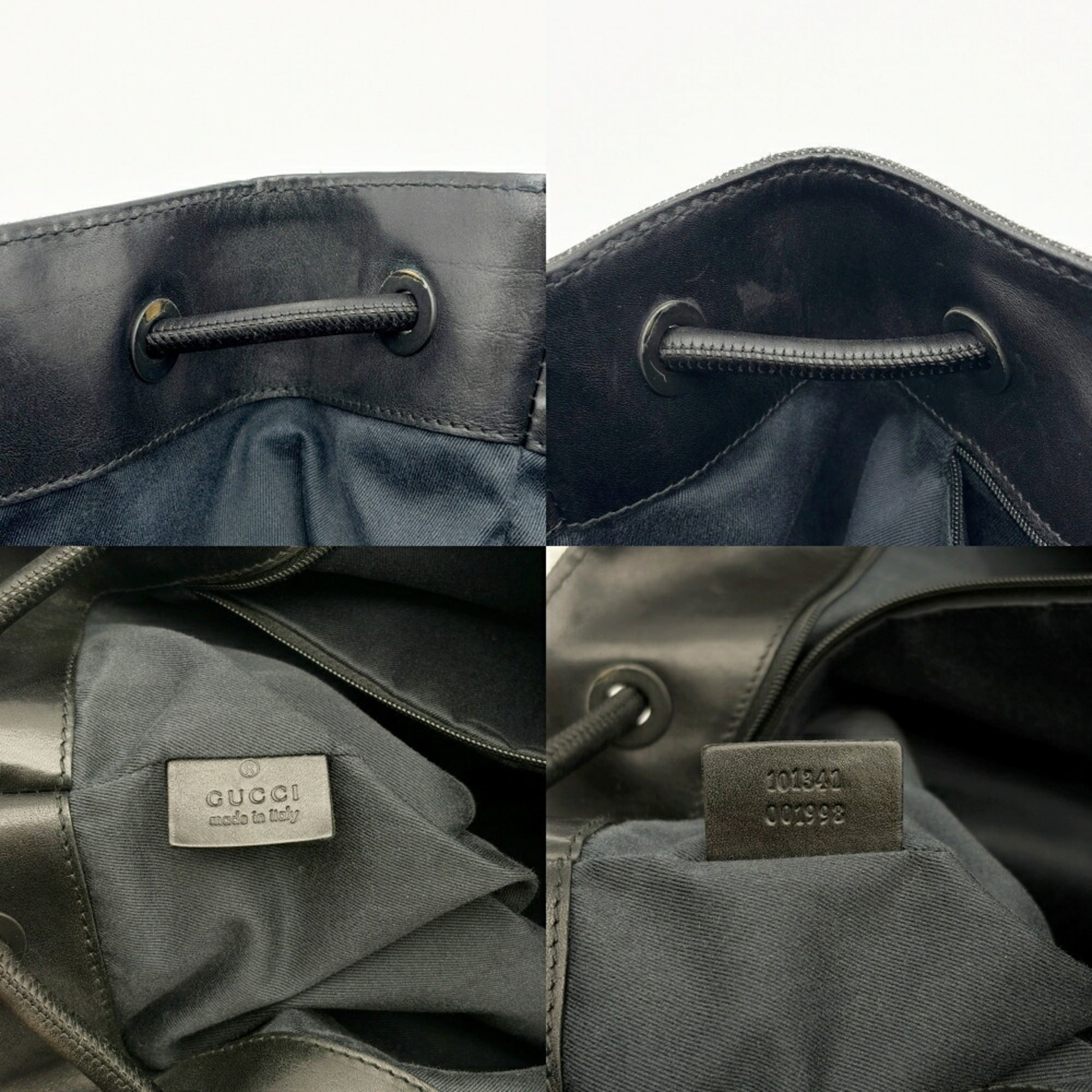 Gucci Black Gg Canvas Shoulder Bag Tote Bag (Pre-Owned)