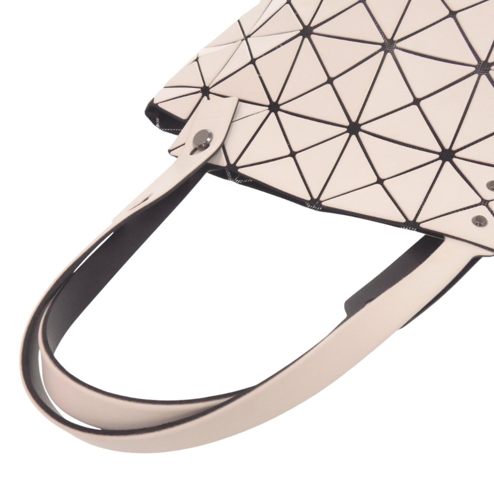 Issey Miyake Beige White Polyester Pvc Tote Bag (Pre-Owned)