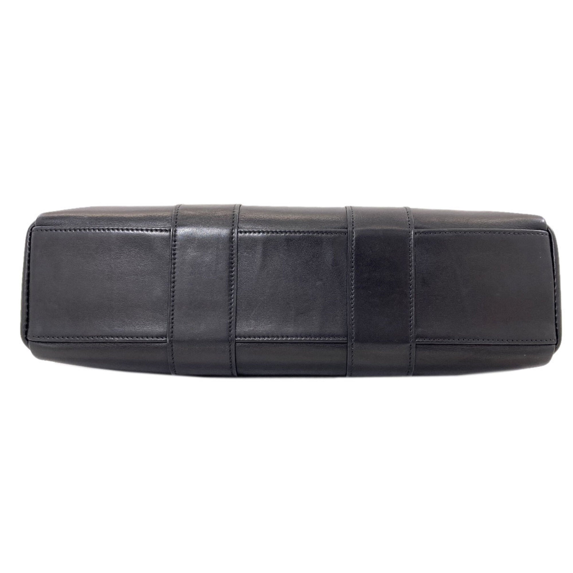 Hermes Black Evercalf Leather Handbag (Pre-Owned)