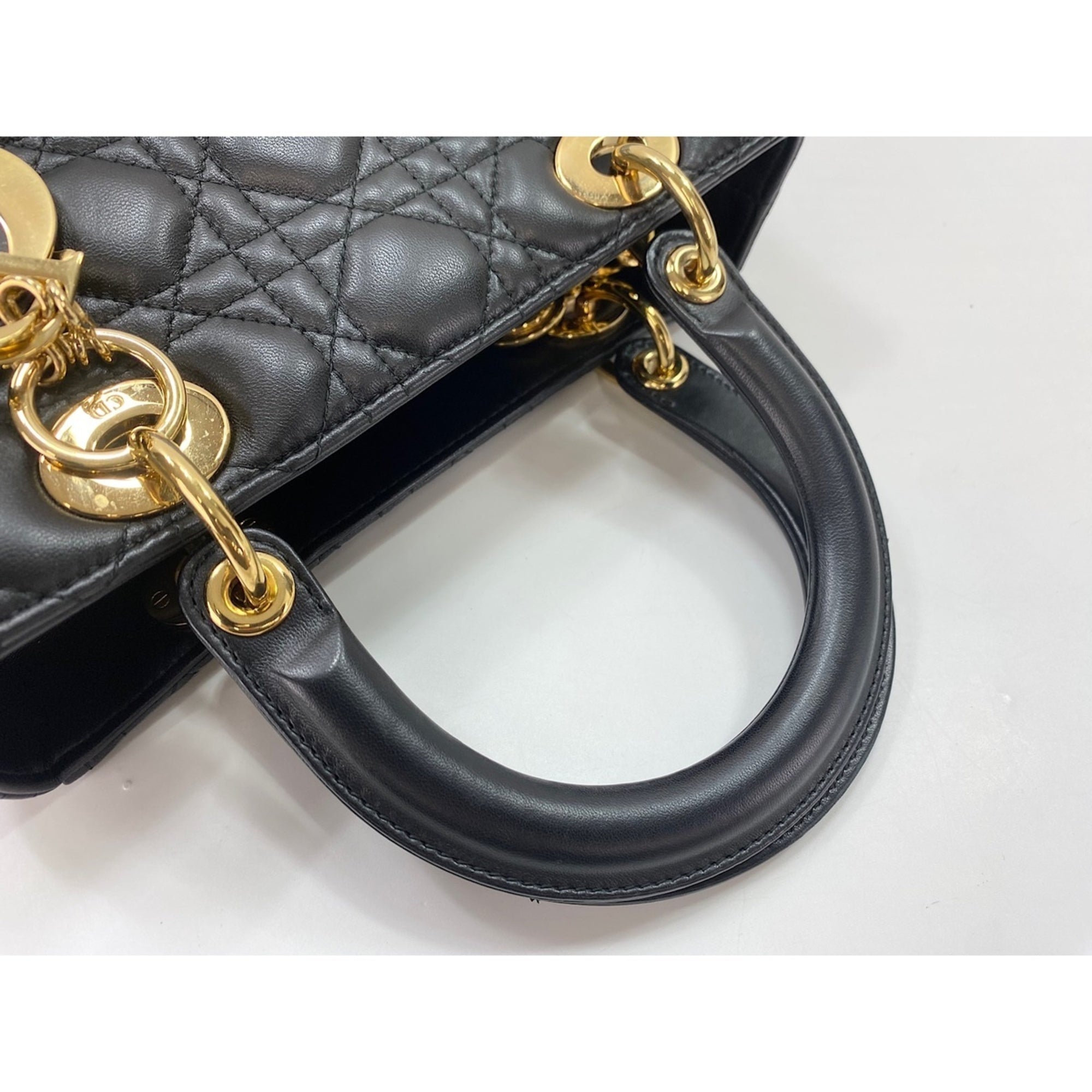 Christian Dior Black Leather Handbag (Pre-Owned)