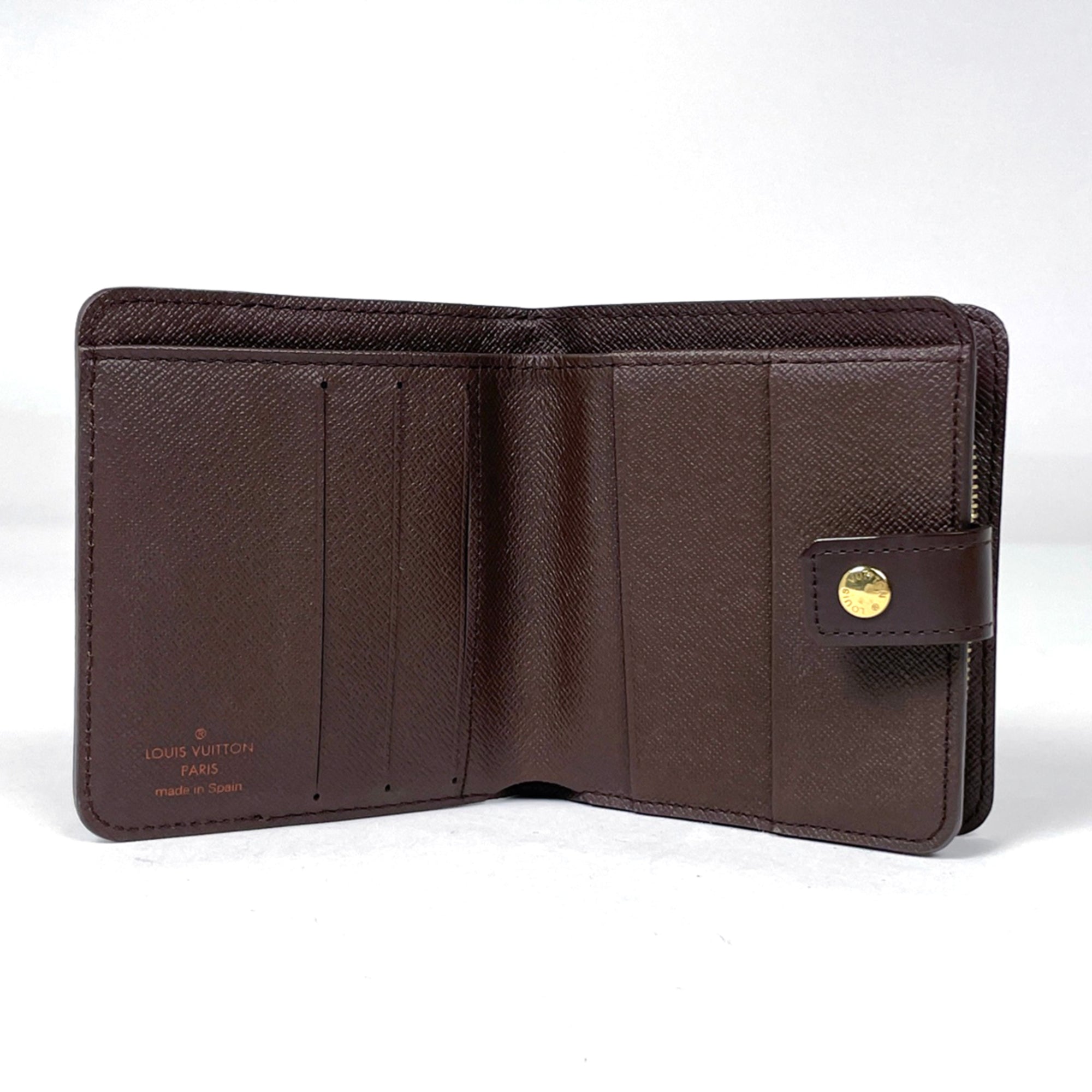Louis Vuitton Brown Damier Canvas Wallet (Bi-Fold) (Pre-Owned)