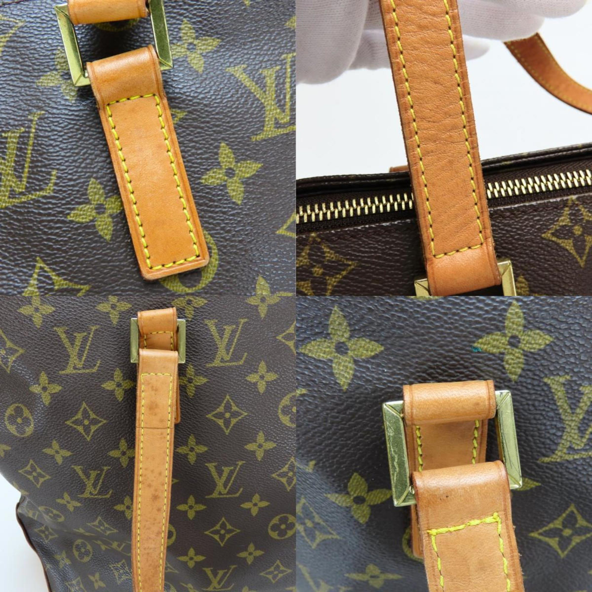 Louis Vuitton Brown Monogram Leather Tote Bag (Pre-Owned)