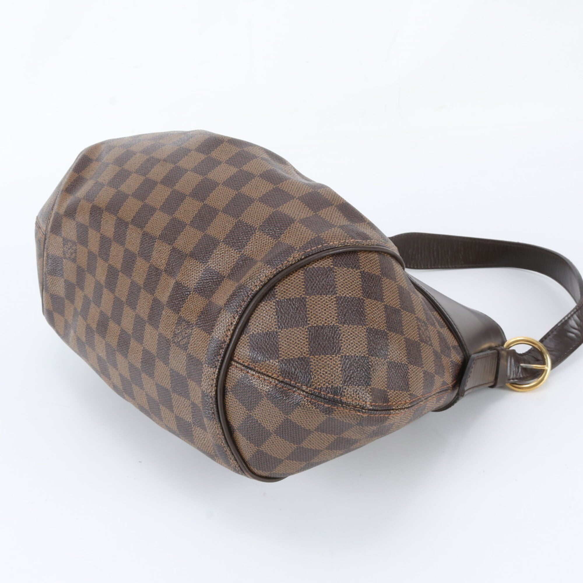 Louis Vuitton Ebene Leather Coated Canvas Handbag Shoulder Bag (Pre-Owned)