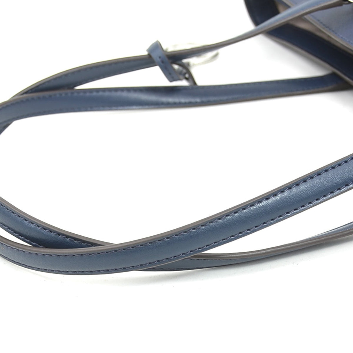 Michael Kors Navy Leather Shoulder Bag (Pre-Owned)