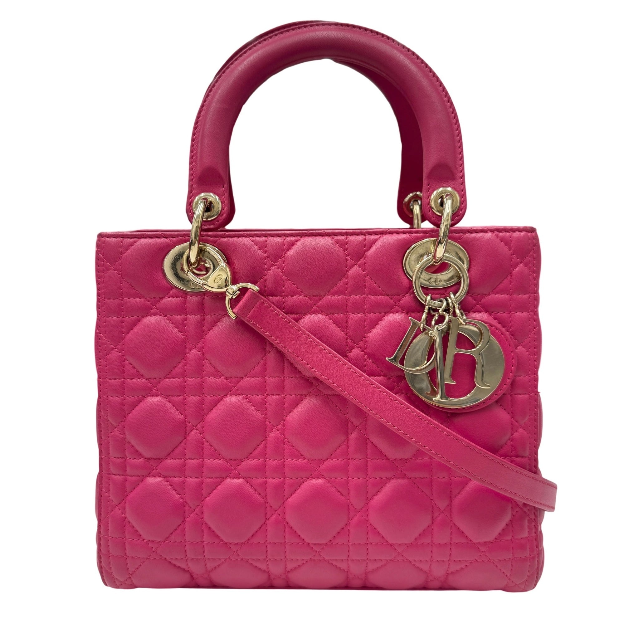 Christian Dior Pink Leather Handbag (Pre-Owned)
