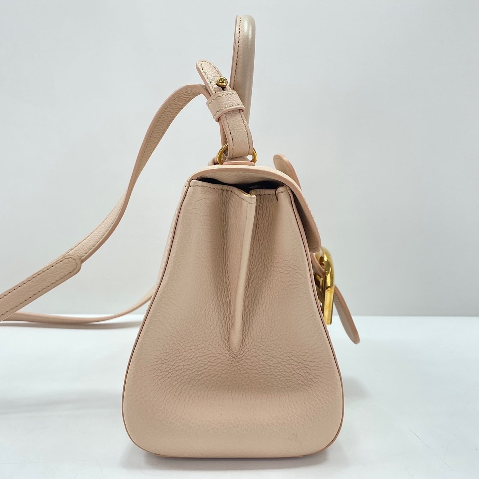Delvaux Pink Handbag Shoulder Bag (Pre-Owned)