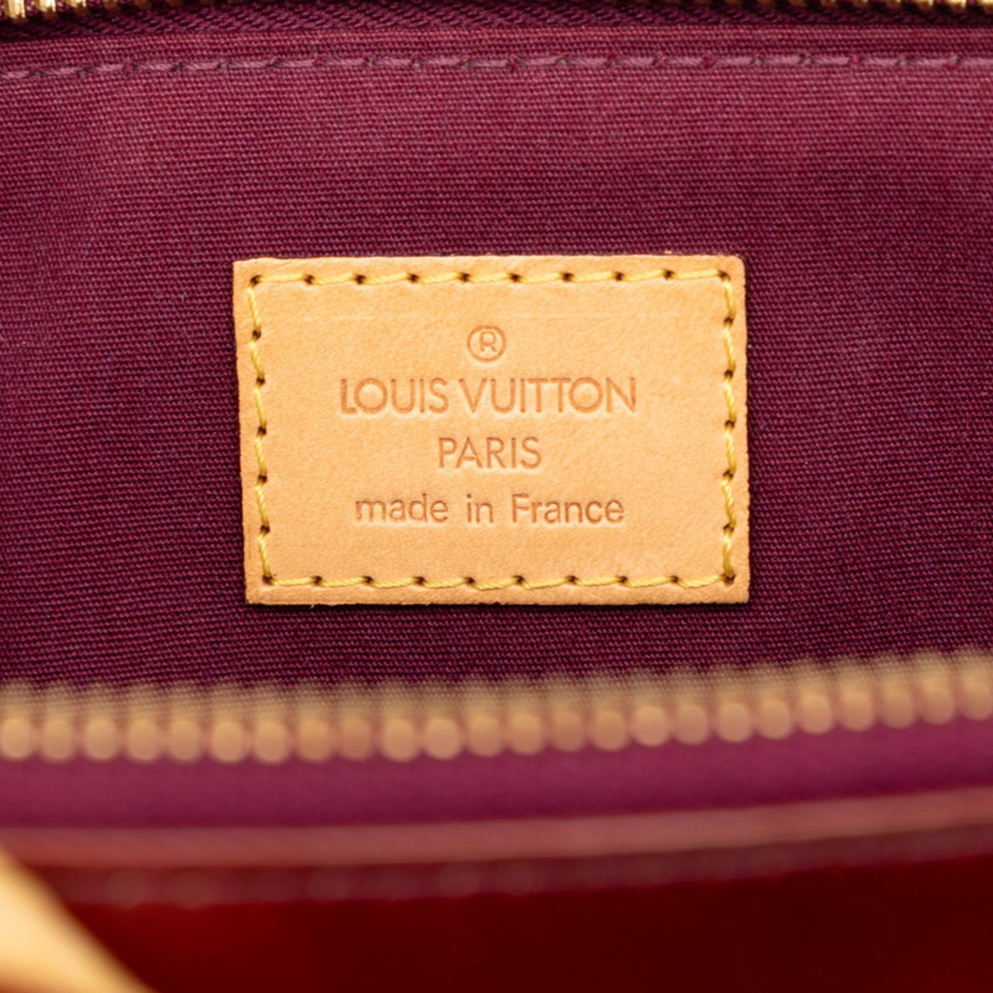 Louis Vuitton Purple Violet Patent Leather Handbag (Pre-Owned)