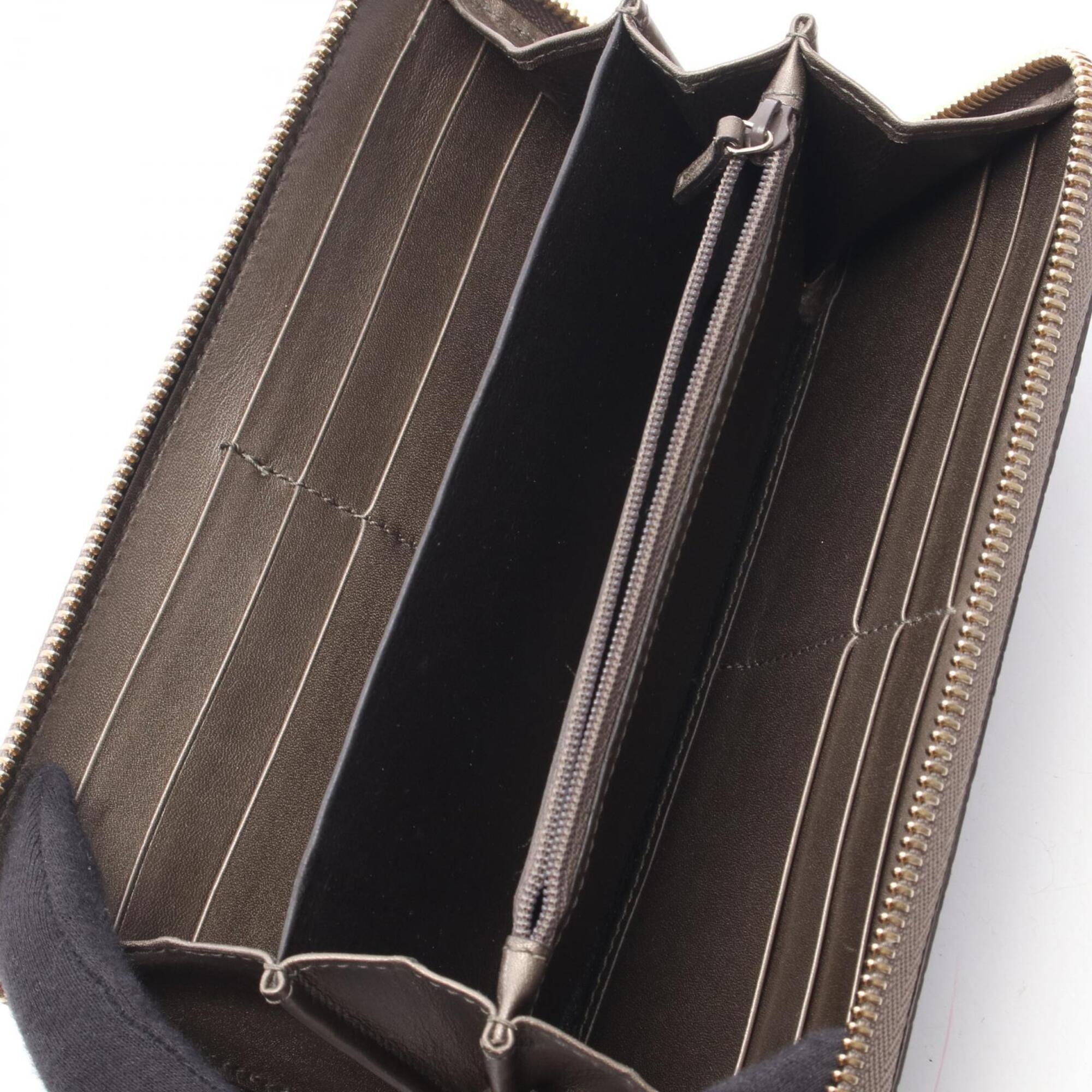Gucci Khaki Patent Leather Long Wallet (Bi-Fold) (Pre-Owned)