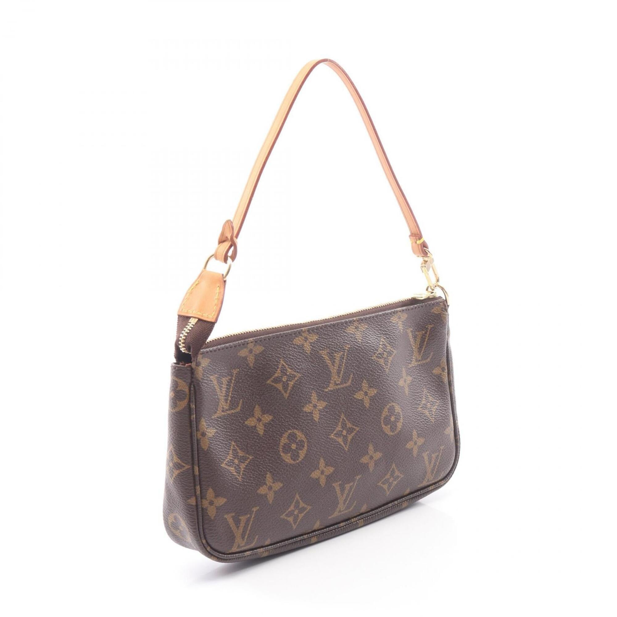 Louis Vuitton Brown Coated Canvas Leather Handbag (Pre-Owned)