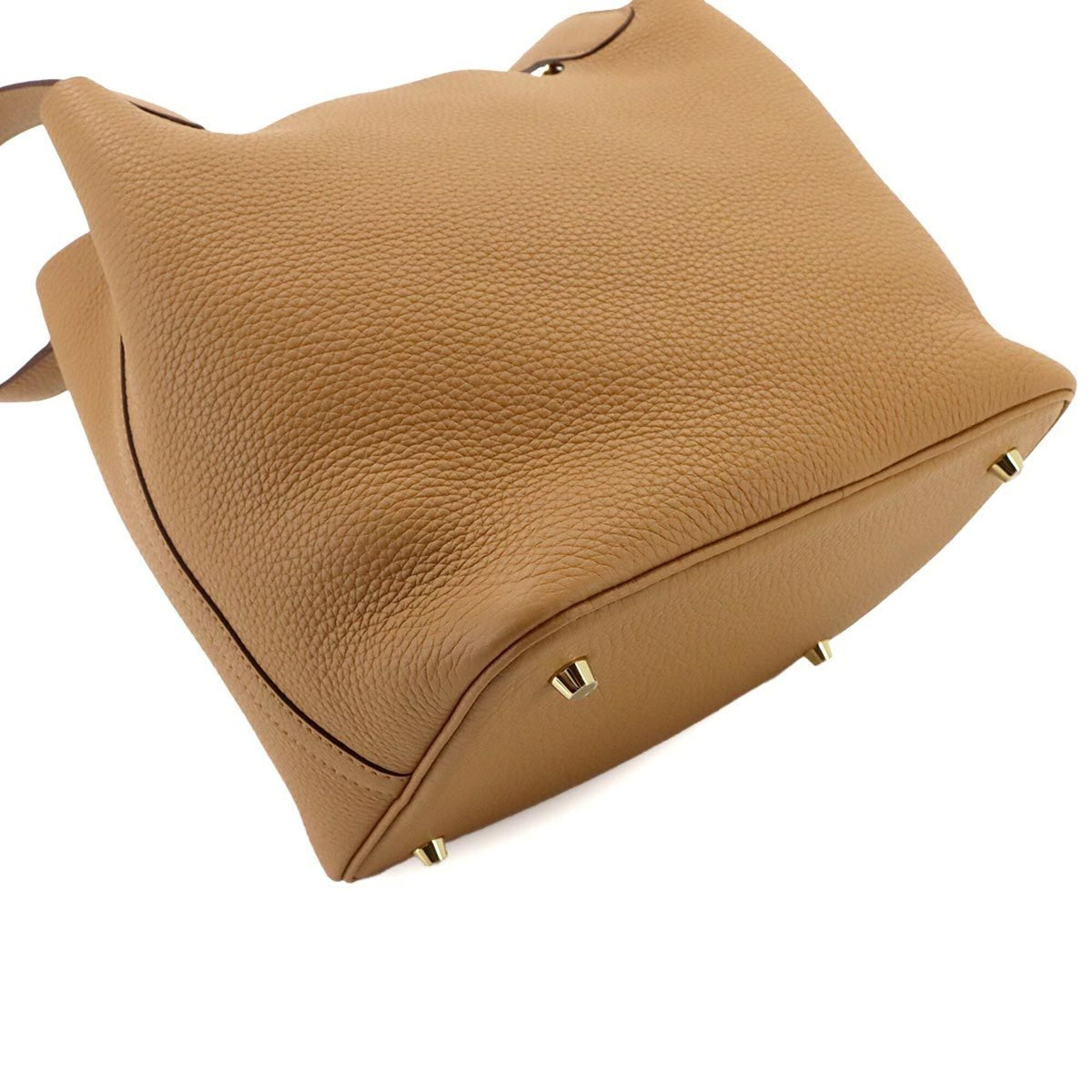 Piko Beige Brown Handbag (Pre-Owned)