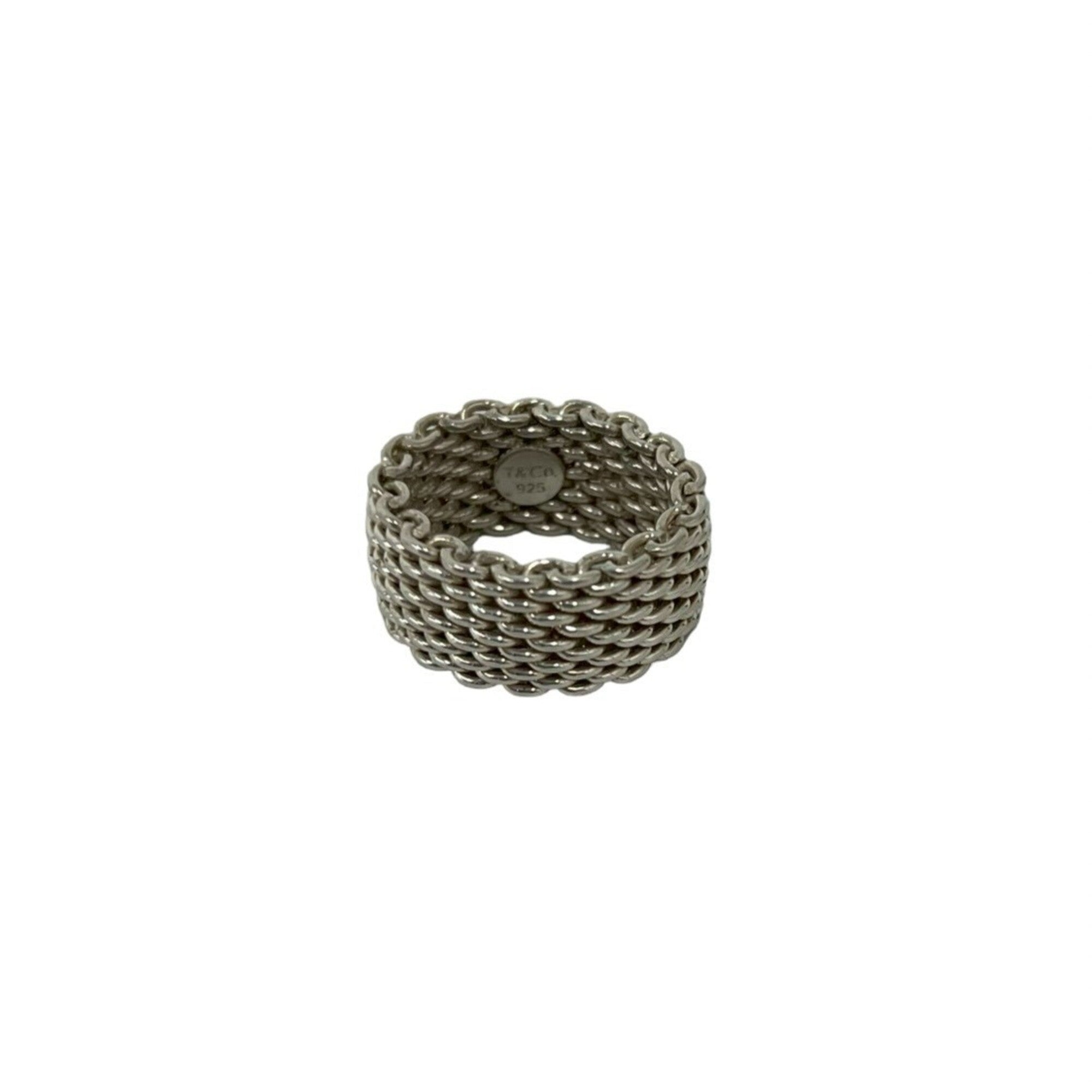 Tiffany Silver Silver 925 Band Ring (Pre-Owned)