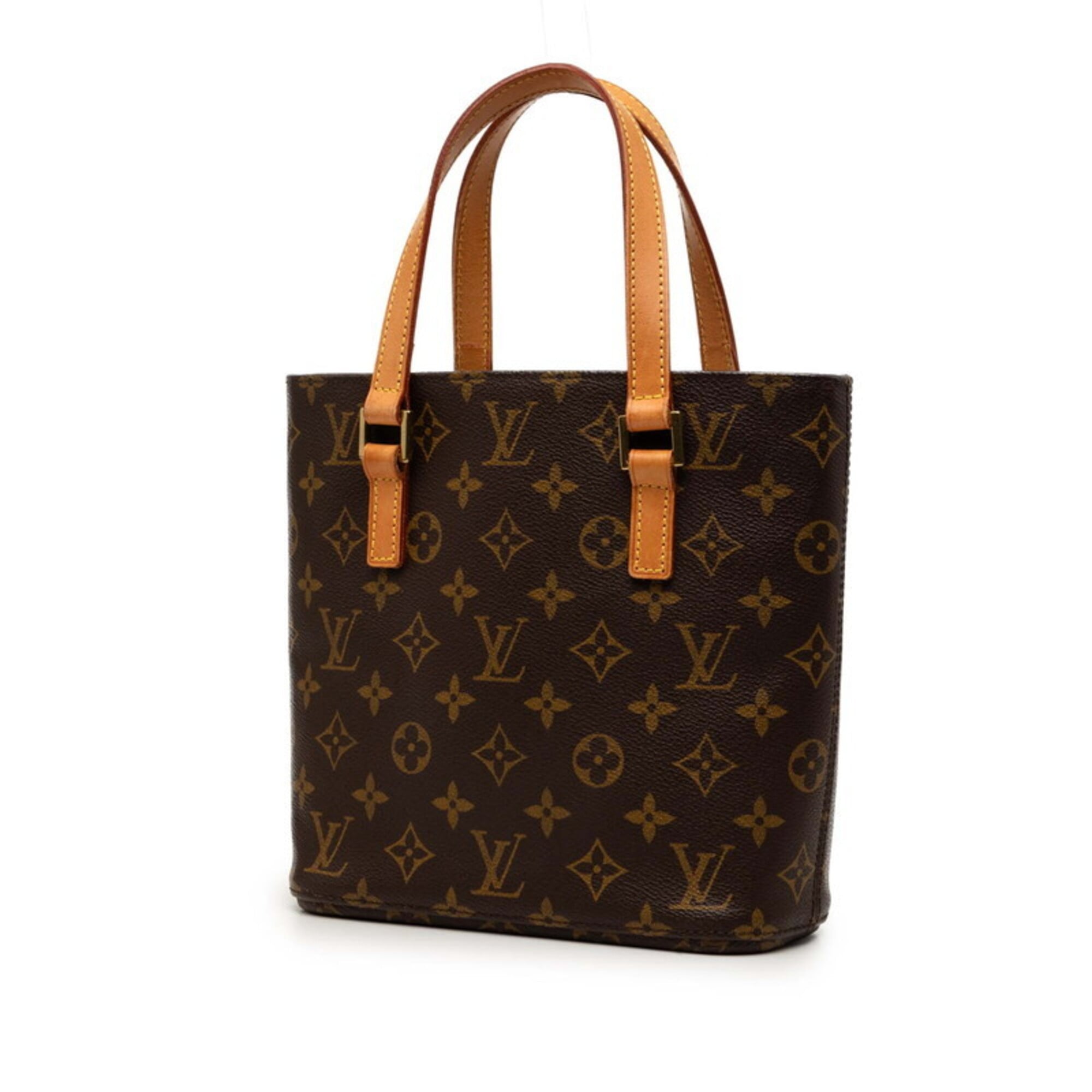 Louis Vuitton Monogram Brown Pvc Leather Handbag Tote Bag (Pre-Owned)