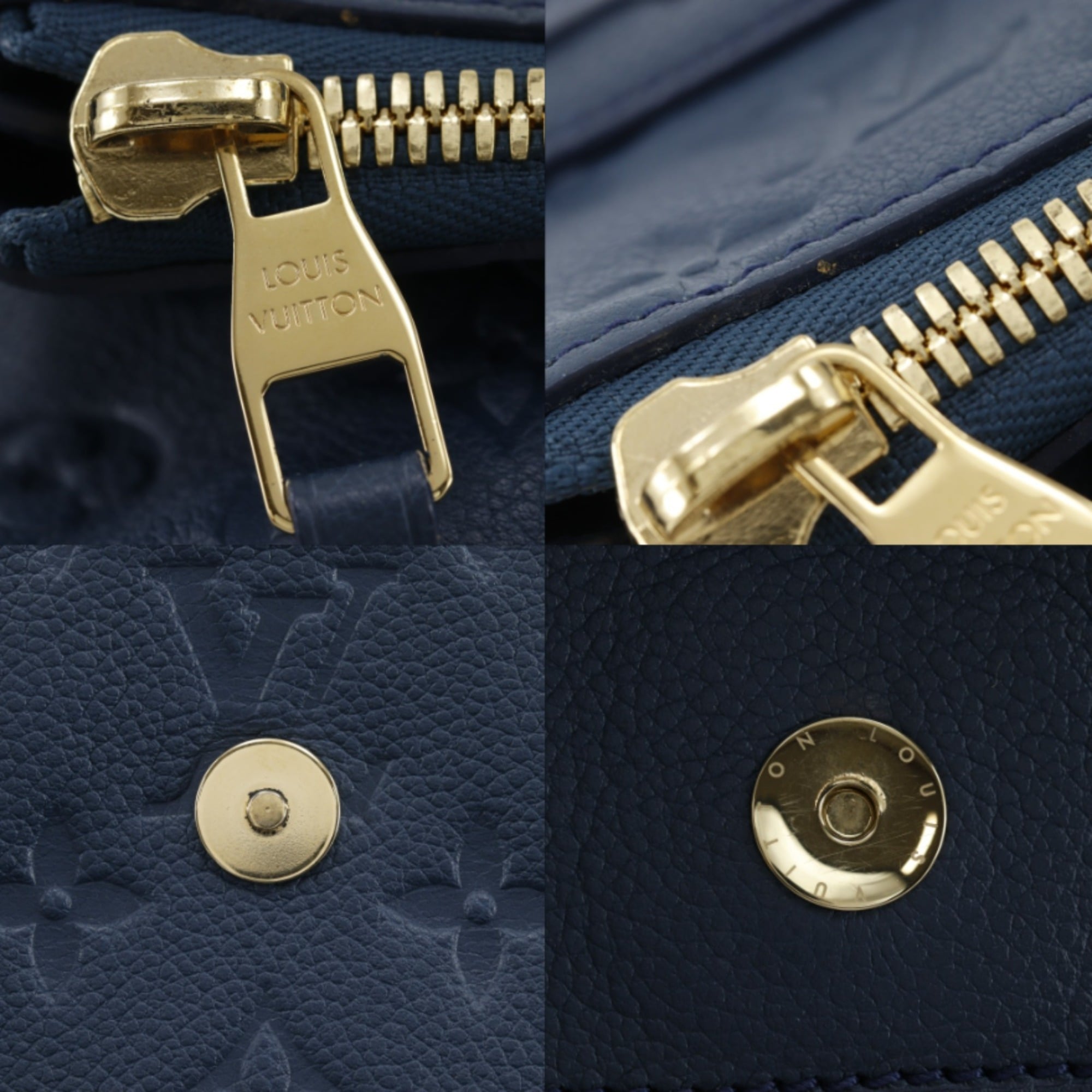 Louis Vuitton Navy Monogram Empreinte Clutch Bag (Pre-Owned)