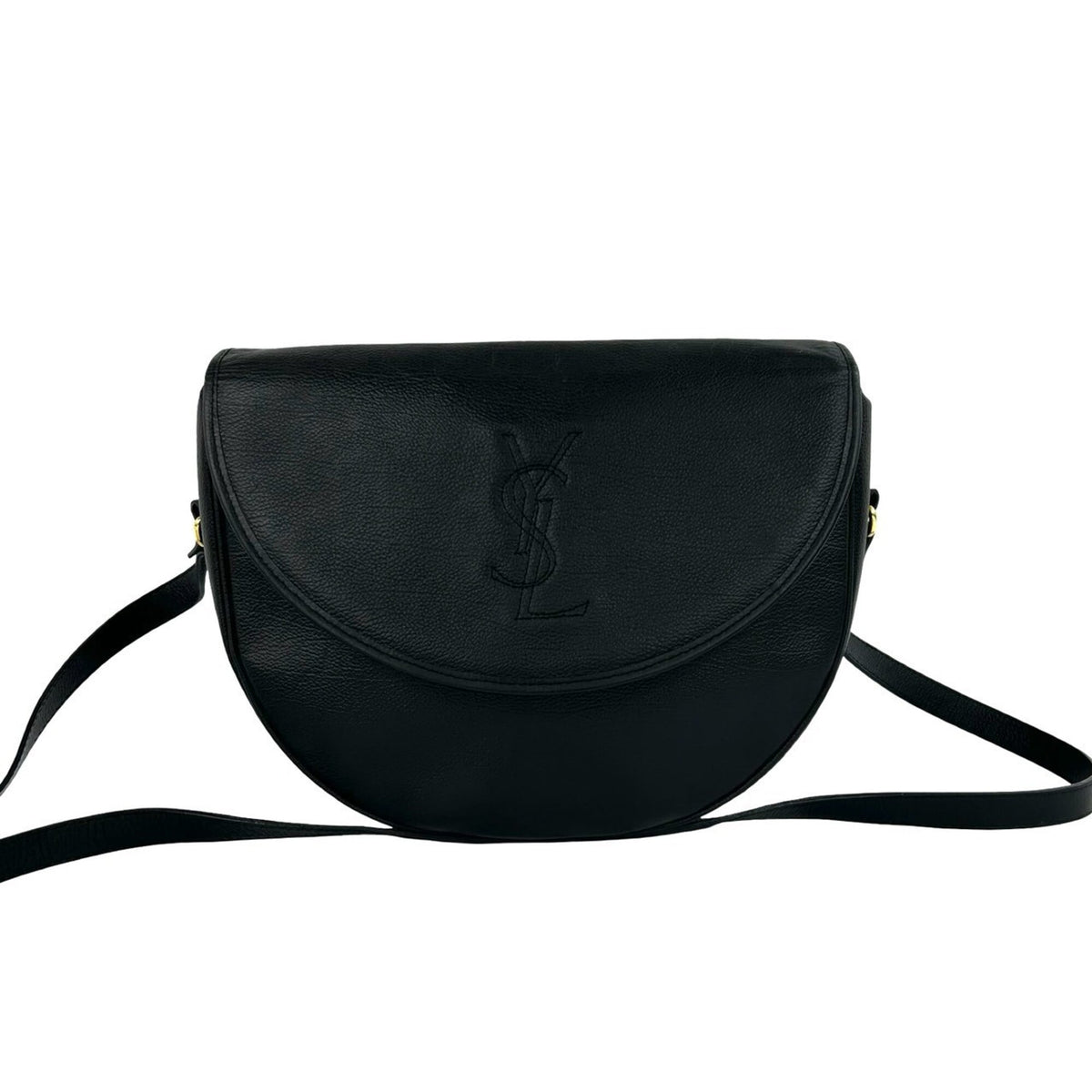 Yves Saint Laurent Black Leather Shoulder Bag (Pre-Owned)