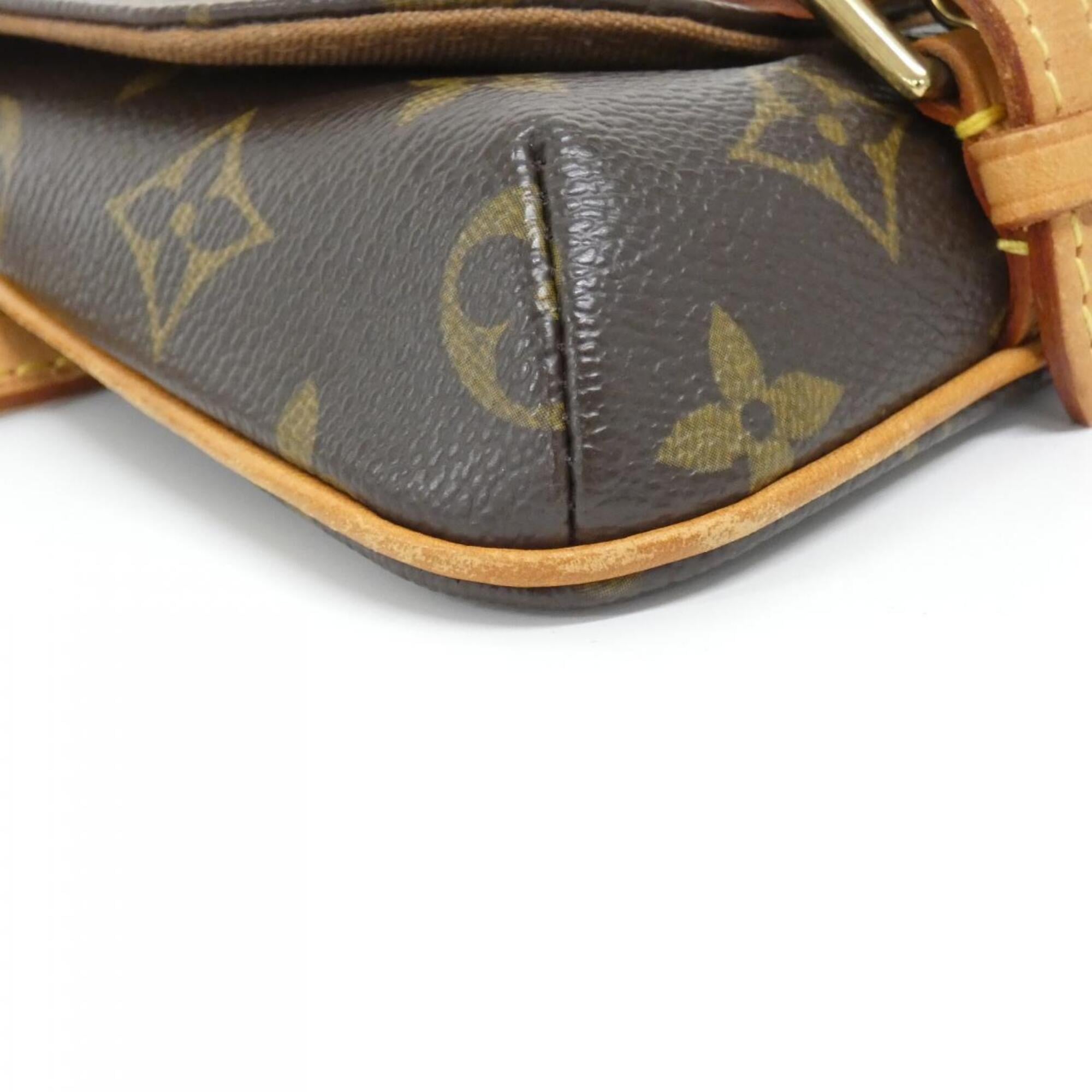 Louis Vuitton Marron Coated Canvas Fanny Pack Pochette (Pre-Owned)