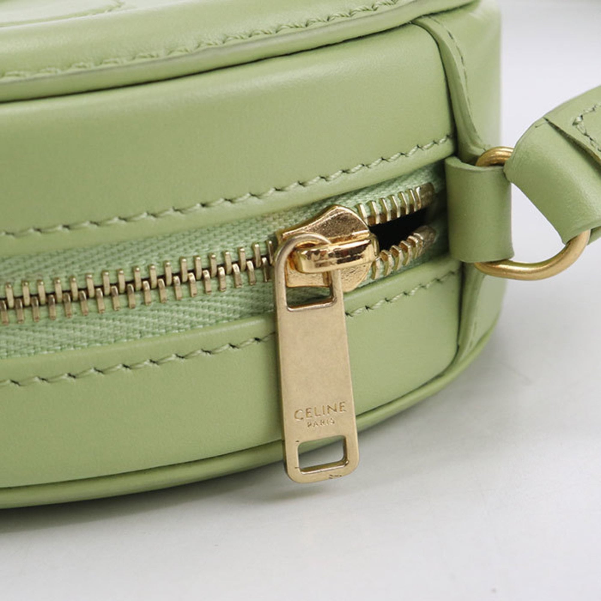 Celine Green Leather Shoulder Bag (Pre-Owned)