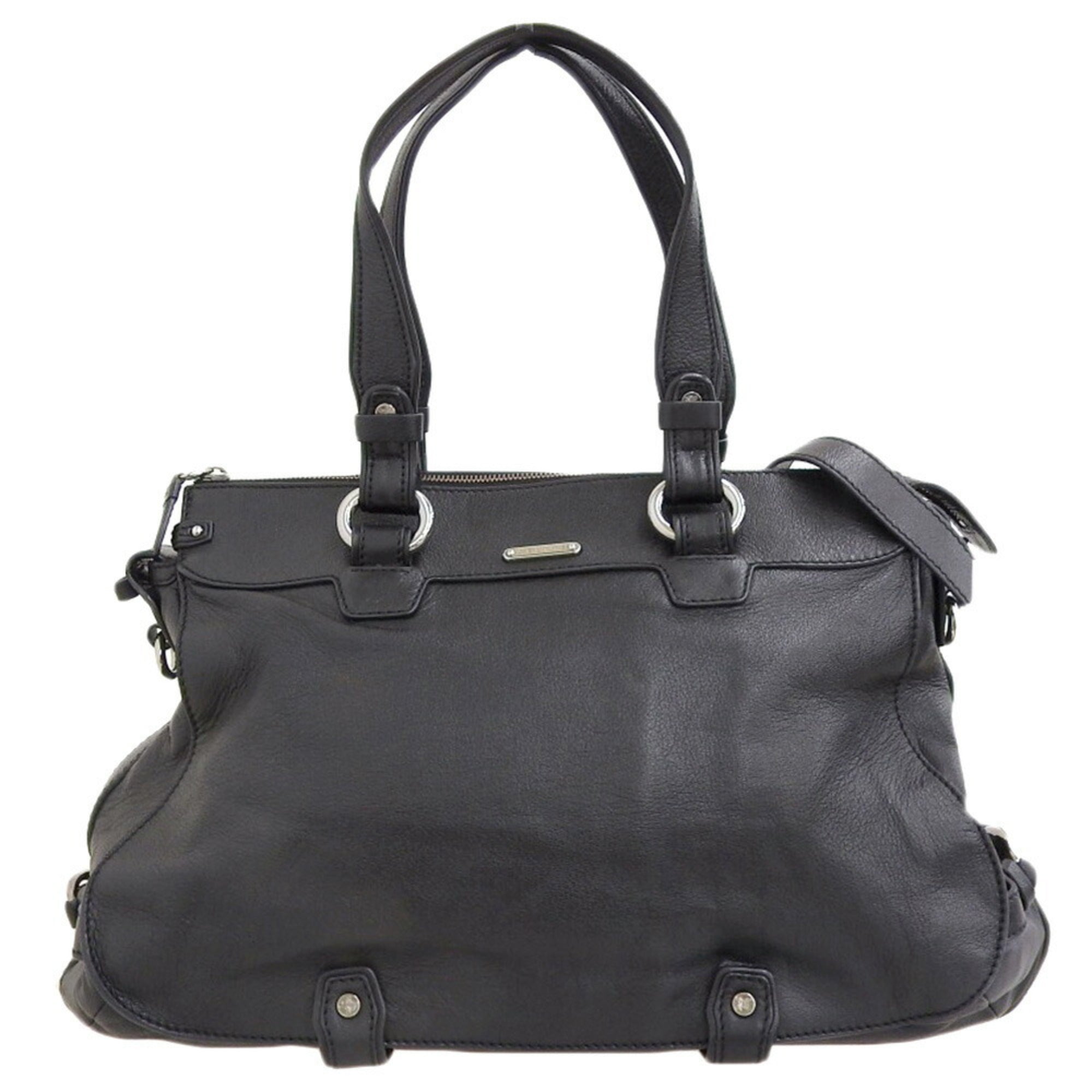 Celine Black Leather Handbag Shoulder Bag (Pre-Owned)