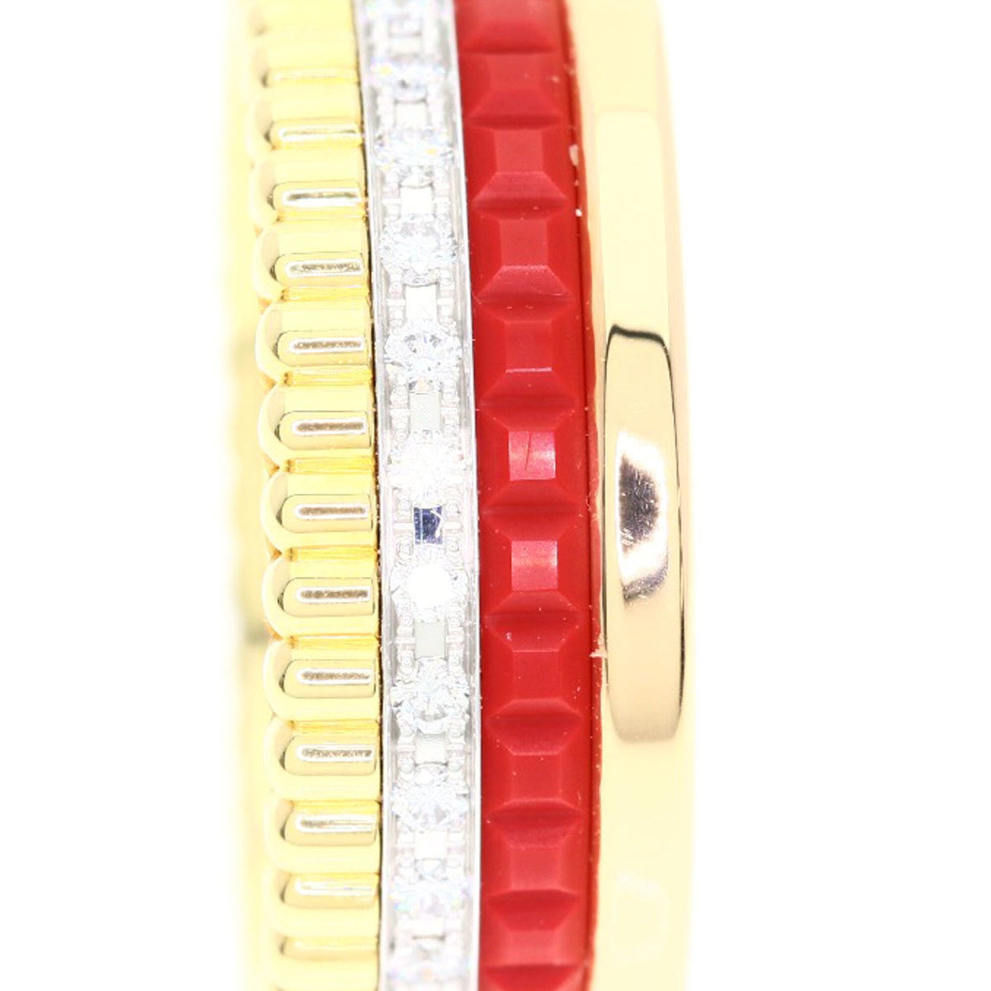 Boucheron Pink Gold Red Color Pink Gold (18K) Band Ring (Pre-Owned)