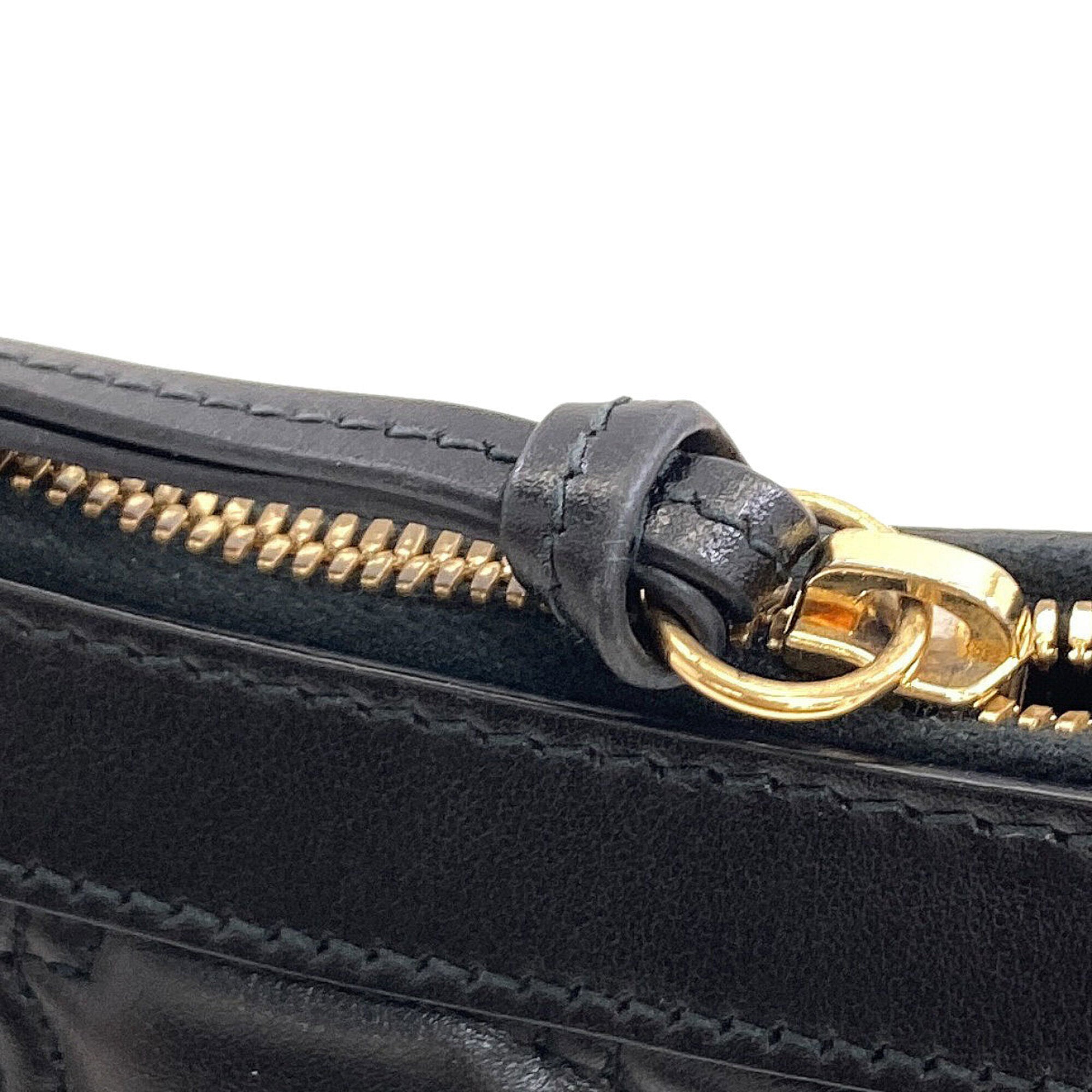 Gucci Black Leather Handbag (Pre-Owned)