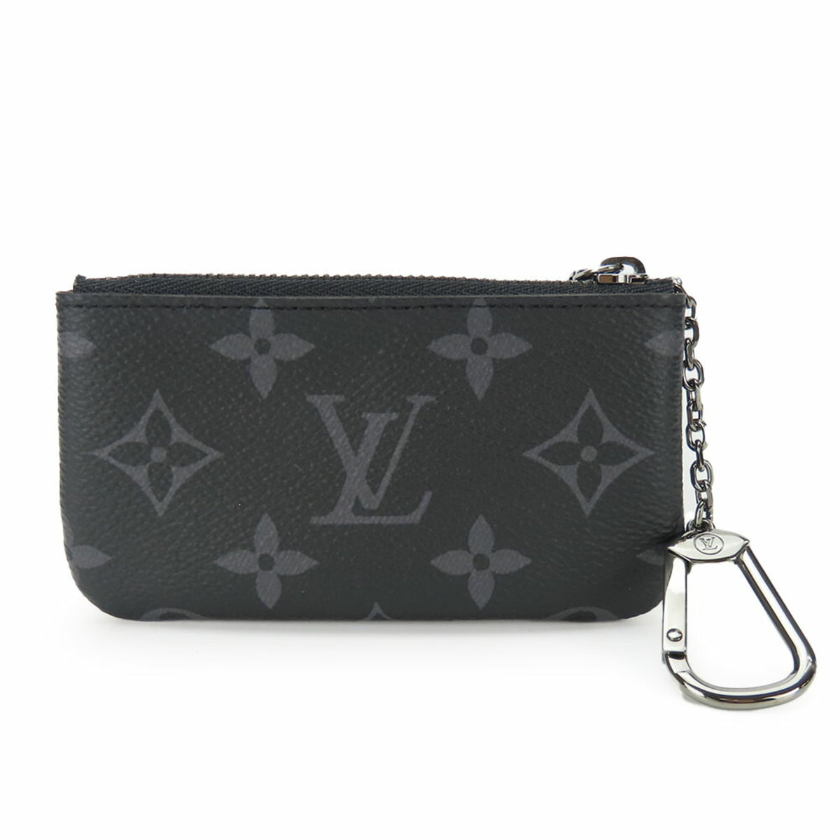 Louis Vuitton Monogram Eclipse Black Gray Monogram Eclipse Coin Purse/Coin Case (Pre-Owned)