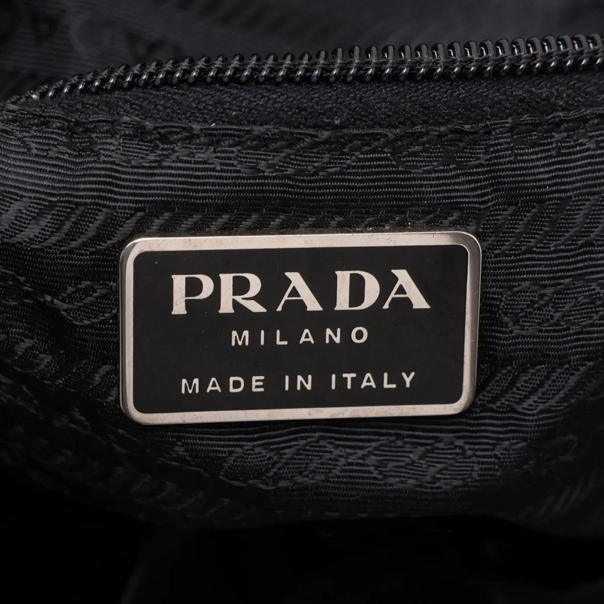 Prada Black Leather Nylon Backpack (Pre-Owned)