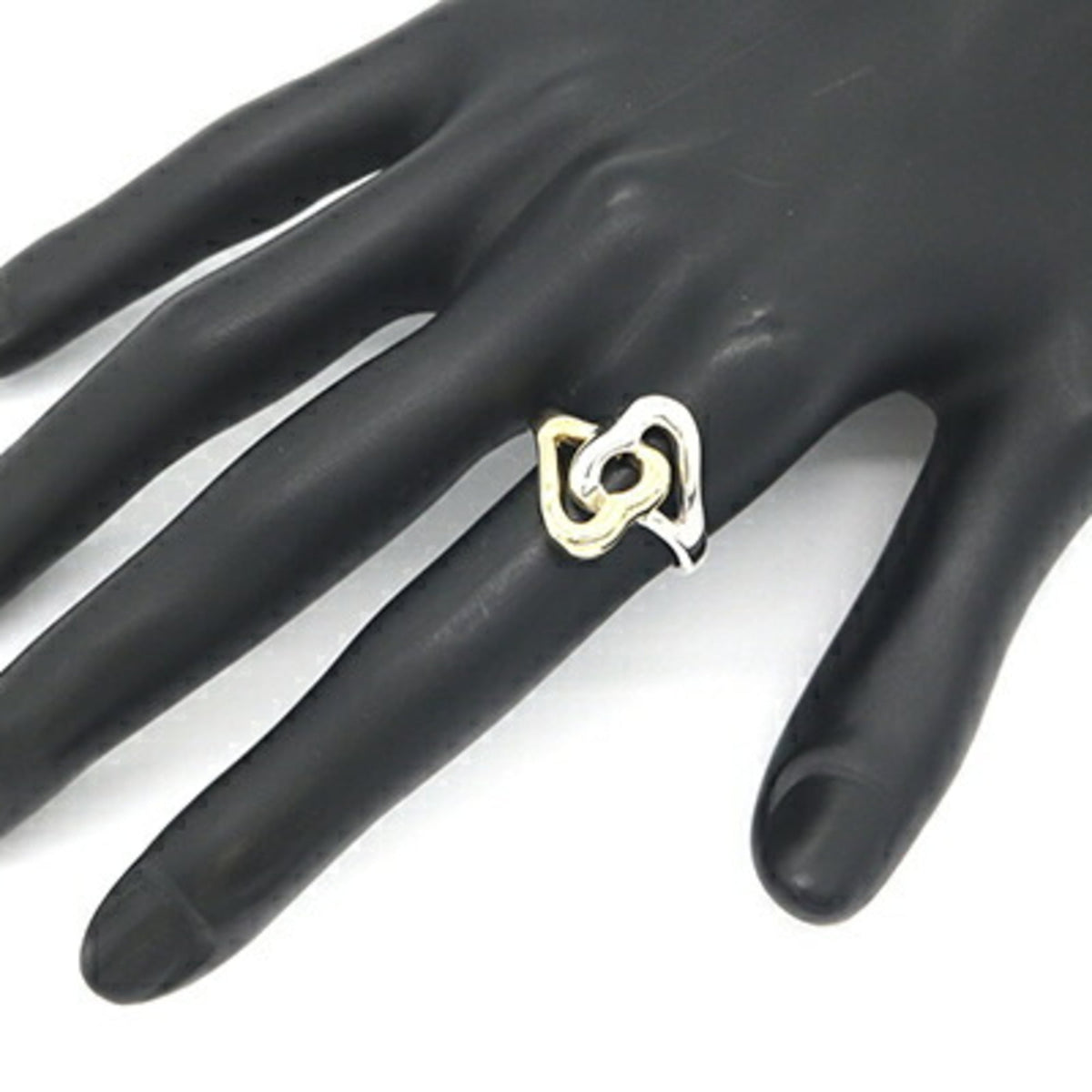 Tiffany Heart Yellow Gold (18K) Sterling Silver 925 Band Ring (Pre-Owned)