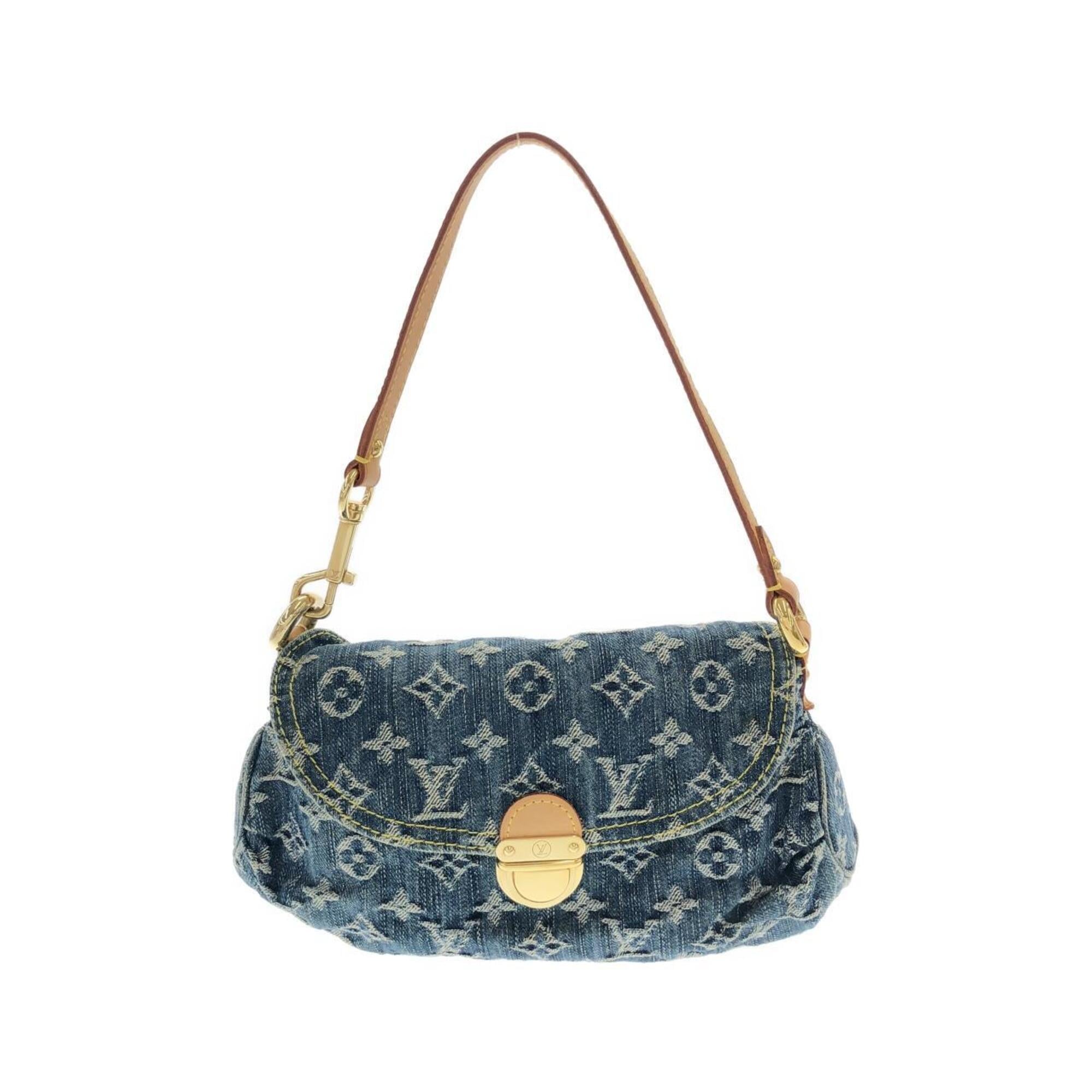 Louis Vuitton Blue Denim Shoulder Bag (Pre-Owned)