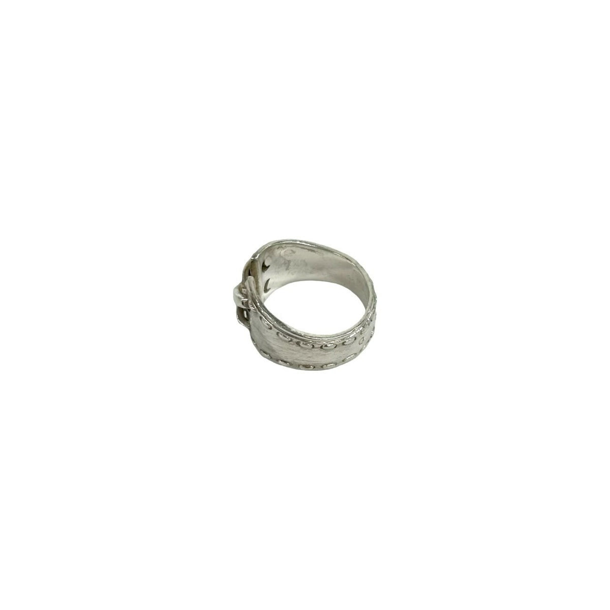 Hermes Silver Silver 925 Band Ring (Pre-Owned)