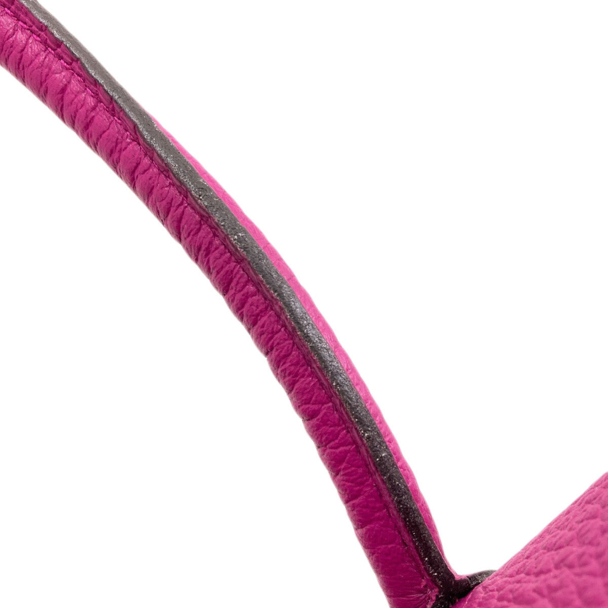 Hermes Pink Purple Negonda Leather Handbag (Pre-Owned)