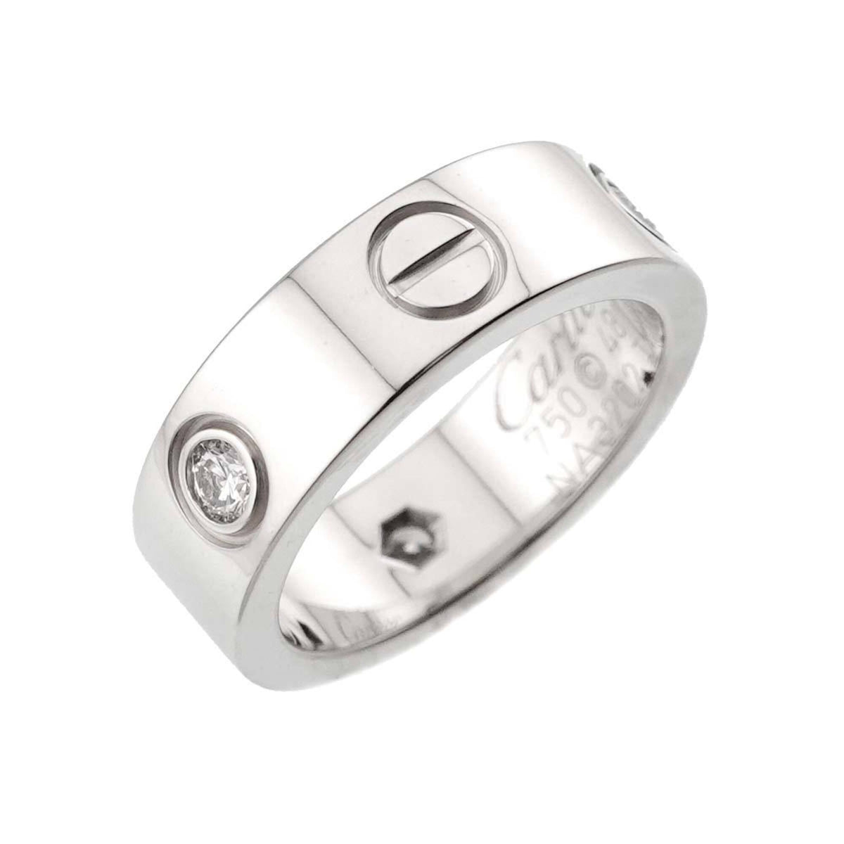 Cartier White Gold White Gold (18K) Band Ring (Pre-Owned)