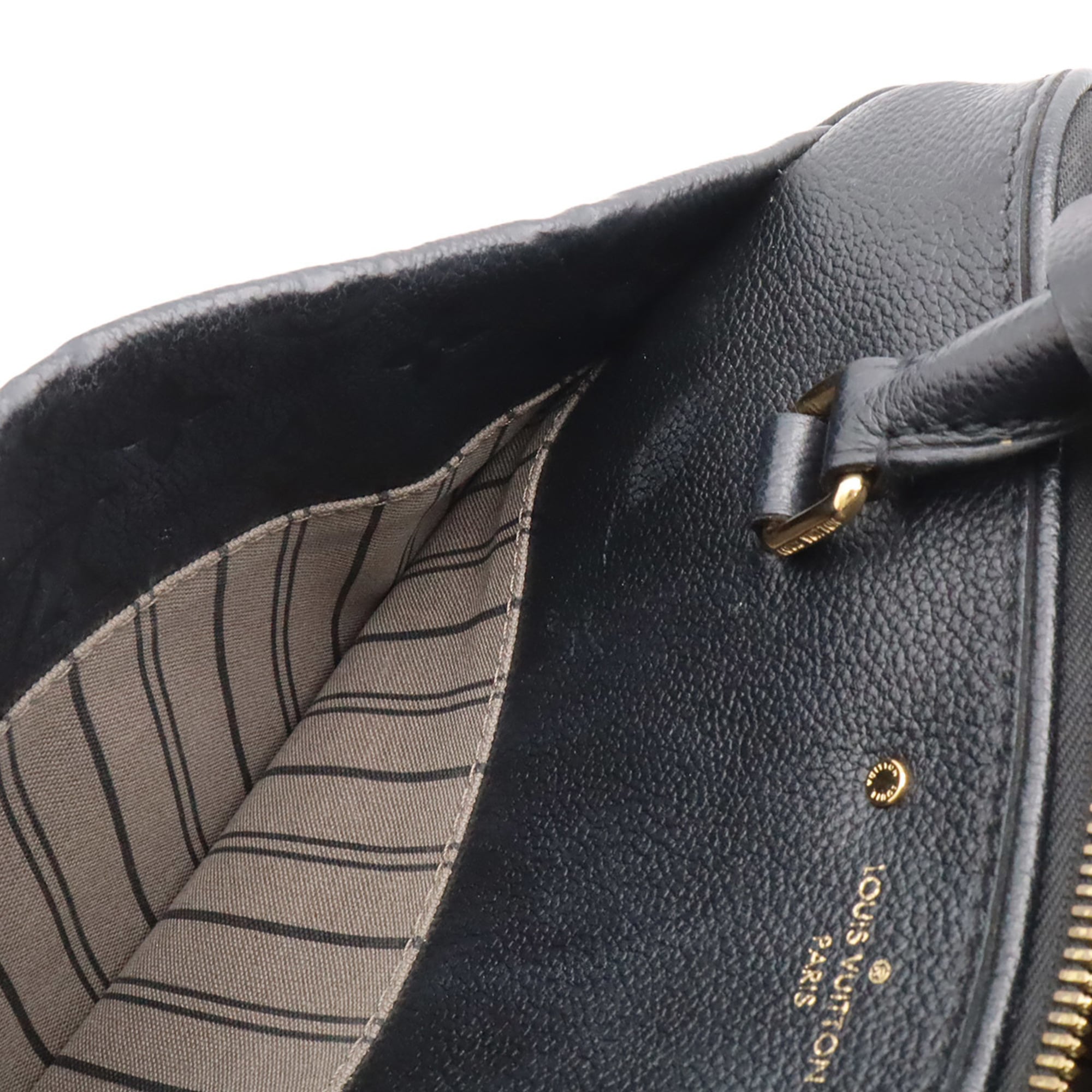 Louis Vuitton Noir Monogram Empreinte Leather Handbag Shoulder Bag (Pre-Owned)