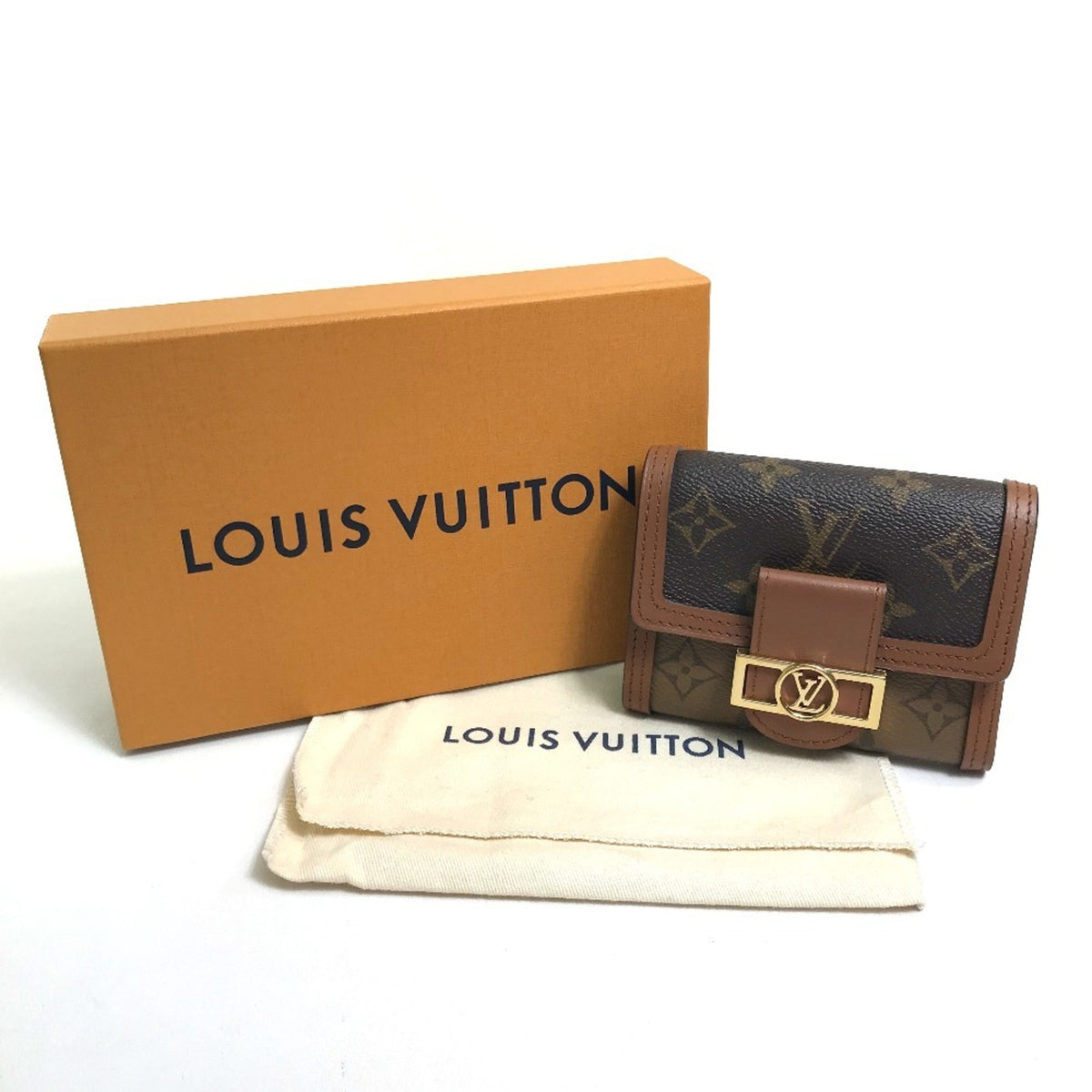Louis Vuitton Monogram Reverse Brown Monogram Monogram Reverse Monogram Reverse Monogram Wallet (Tri-Fold) (Pre-Owned)