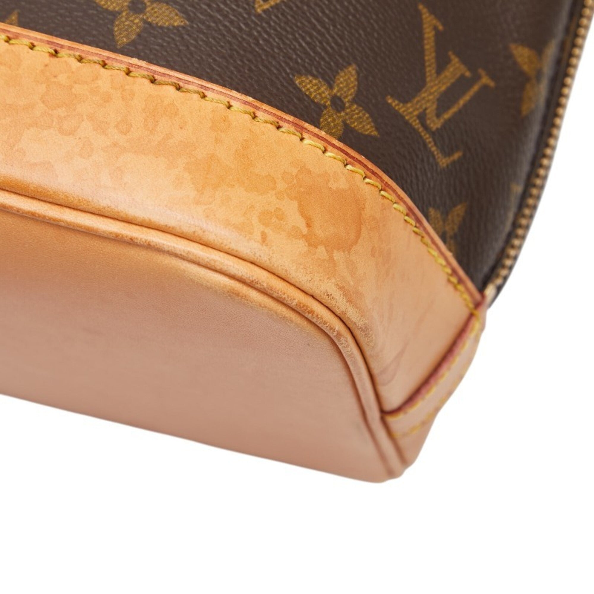 Louis Vuitton Brown Pvc Leather Handbag (Pre-Owned)
