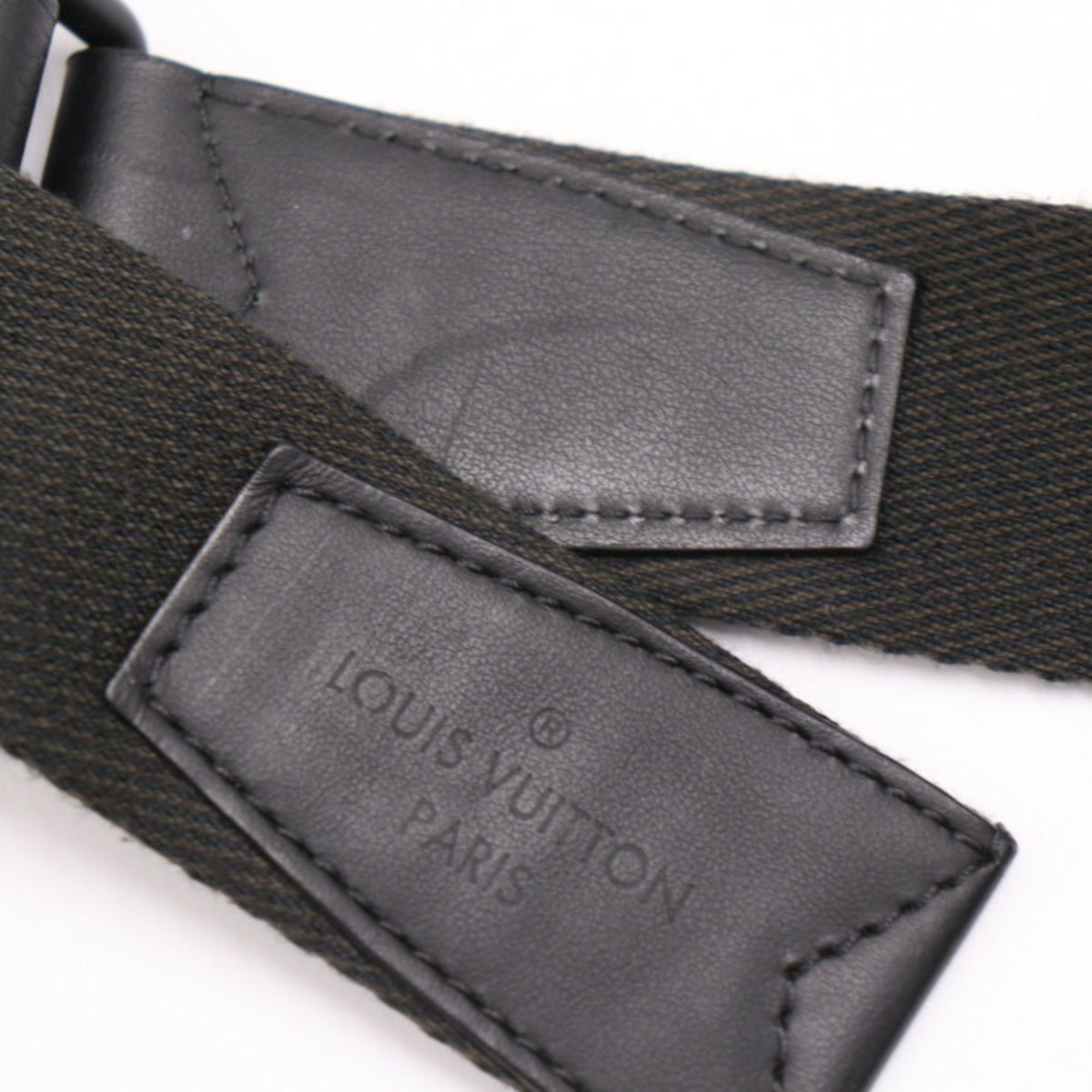 Louis Vuitton Black Noir Leather Pouch Sling Bag (Pre-Owned)