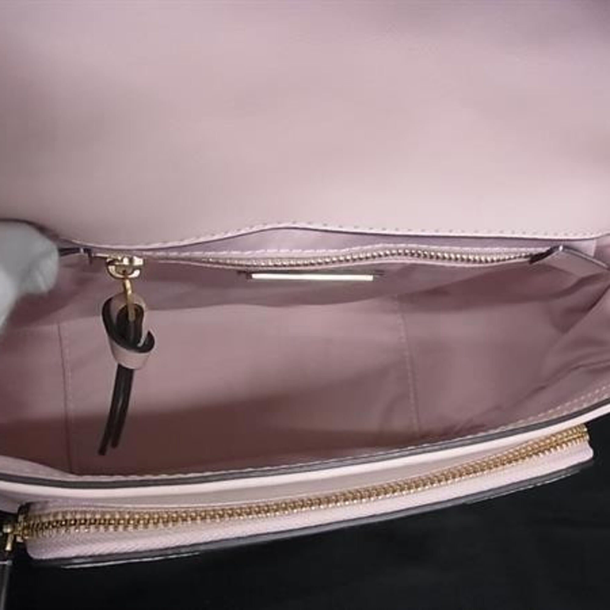 Tory Burch Pink Leather Handbag Shoulder Bag (Pre-Owned)